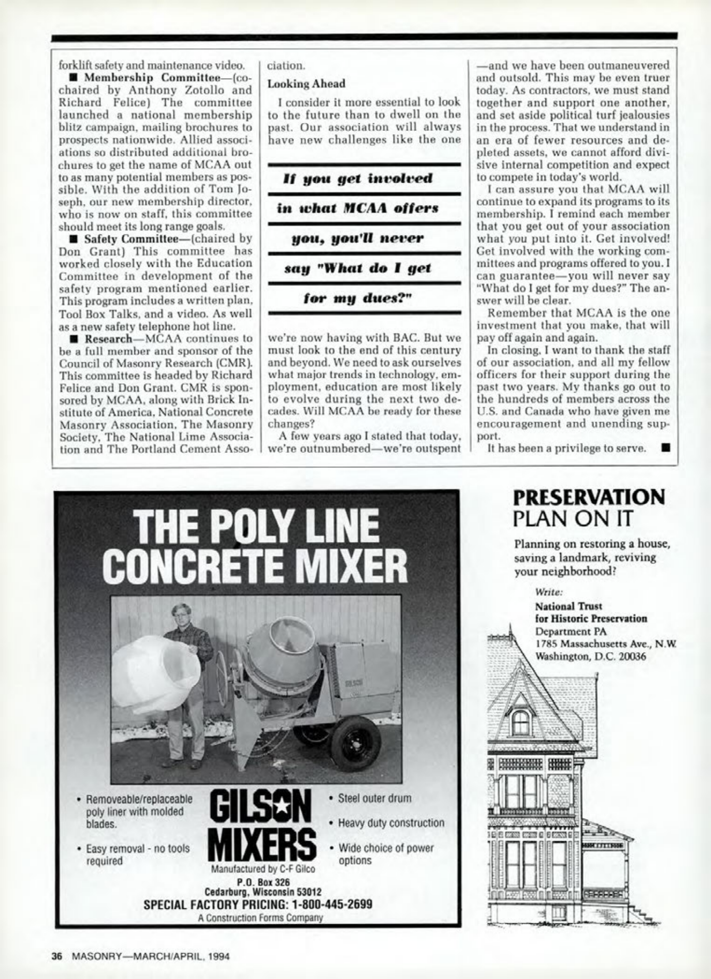 Masonry Magazine April 1994 Page. 36