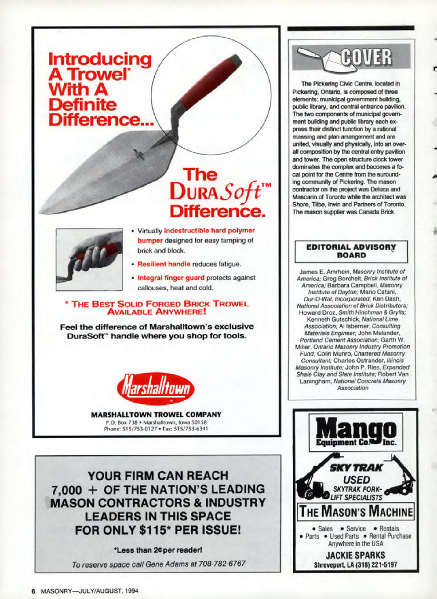 Masonry Magazine August 1994 Page. 6