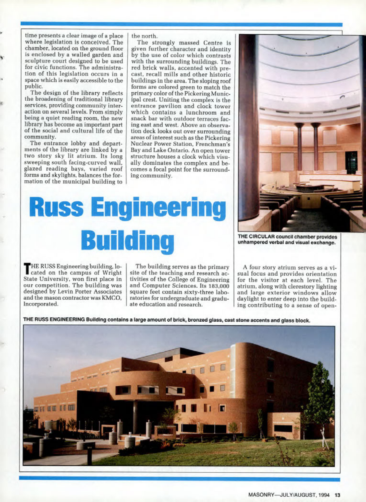 Masonry Magazine August 1994 Page. 13
