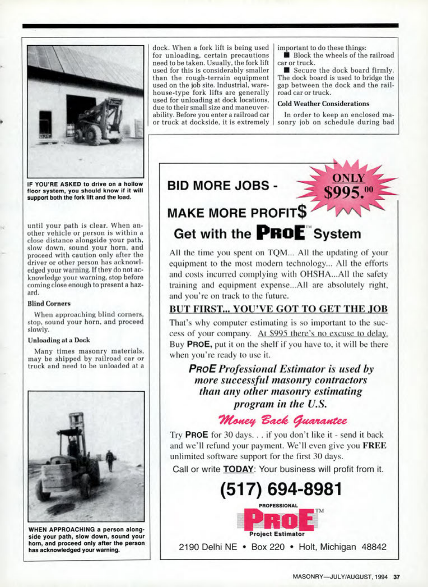 Masonry Magazine August 1994 Page. 37
