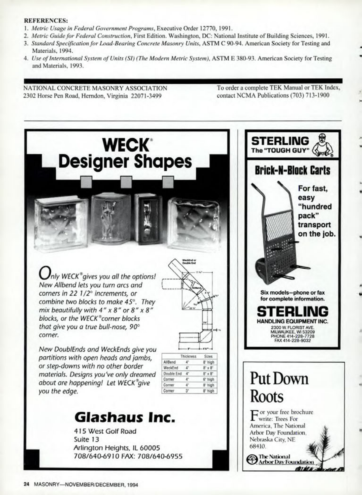 Masonry Magazine December 1994 Page. 24