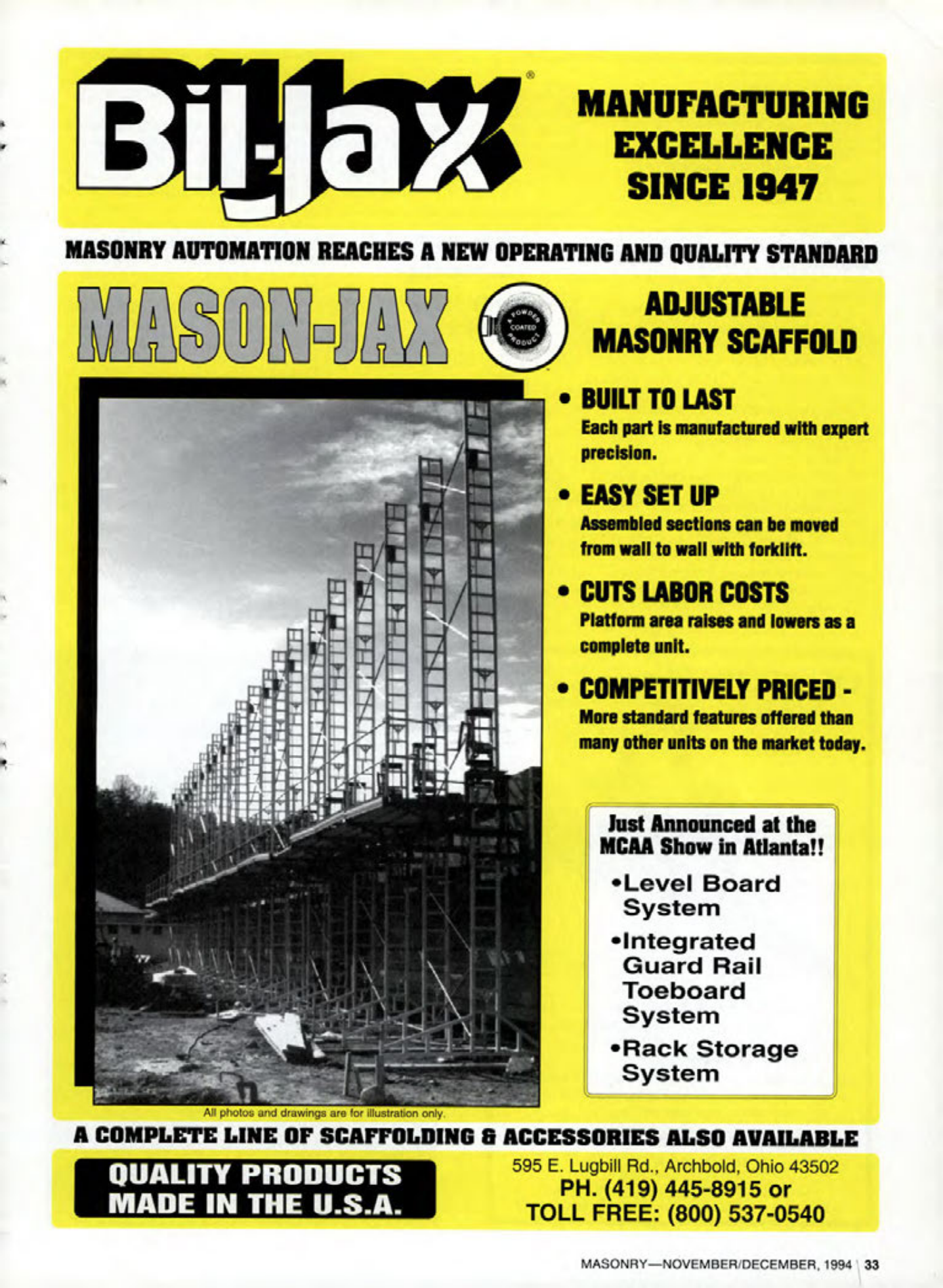Masonry Magazine December 1994 Page. 33