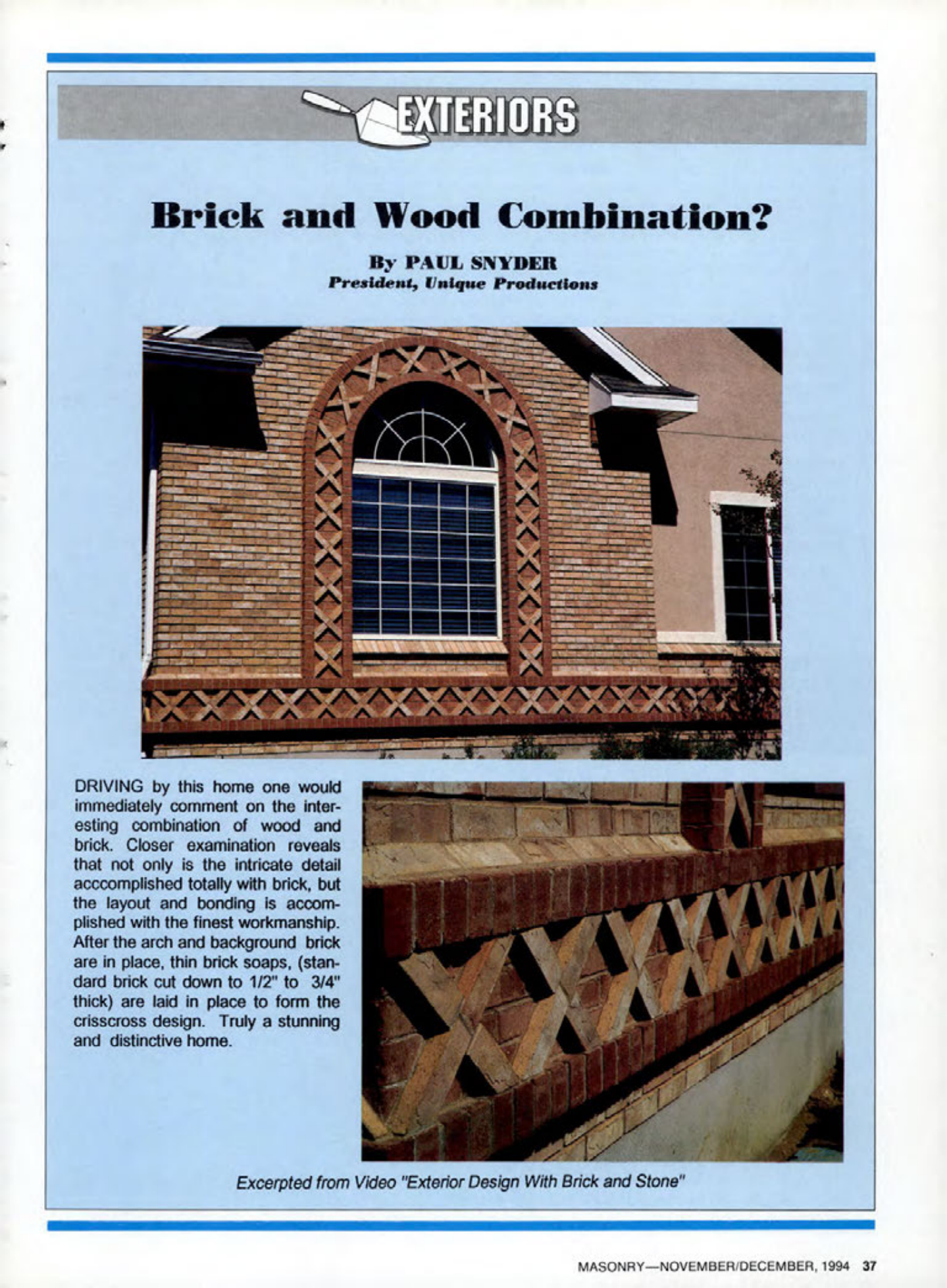 Masonry Magazine December 1994 Page. 37