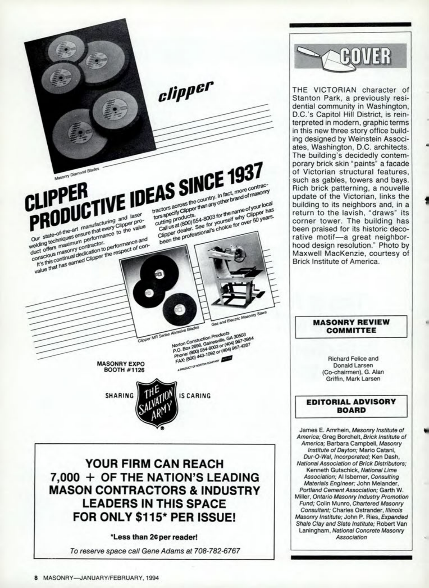 Masonry Magazine February 1994 Page. 8