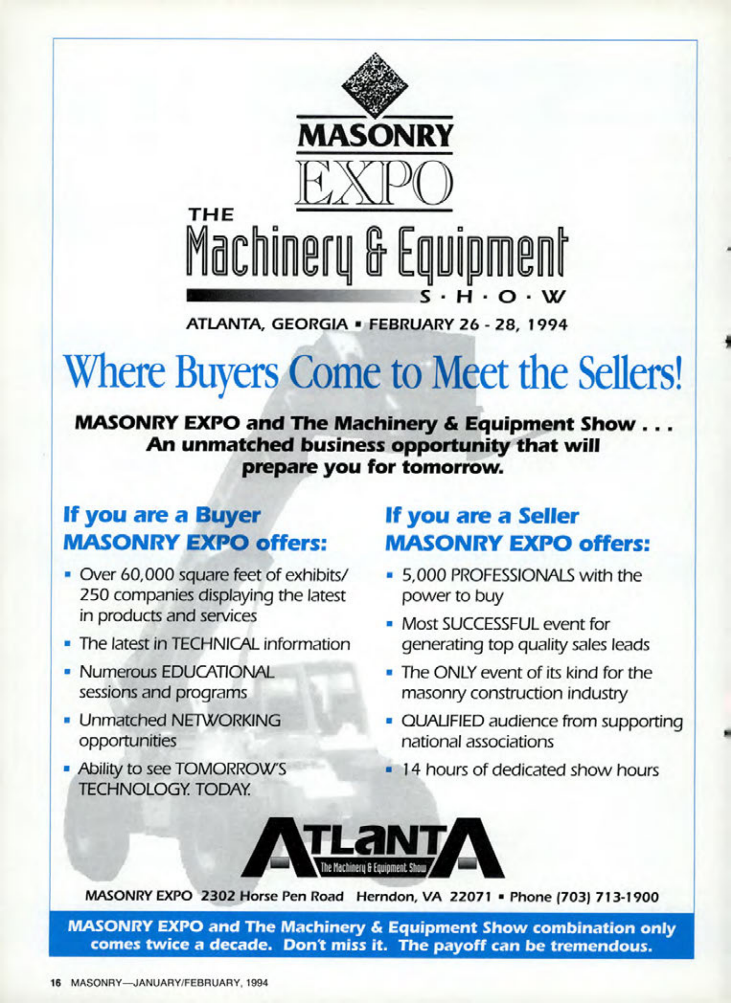 Masonry Magazine February 1994 Page. 16