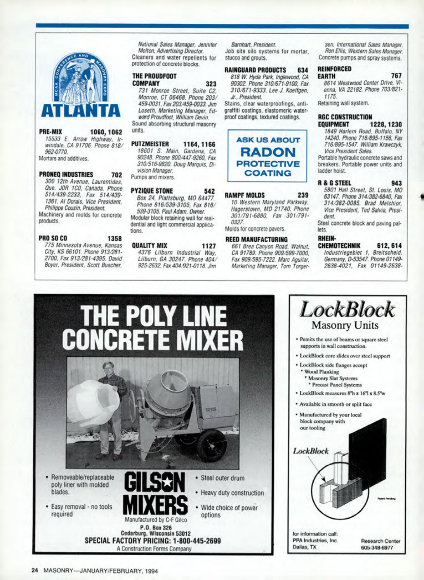 Masonry Magazine February 1994 Page. 24
