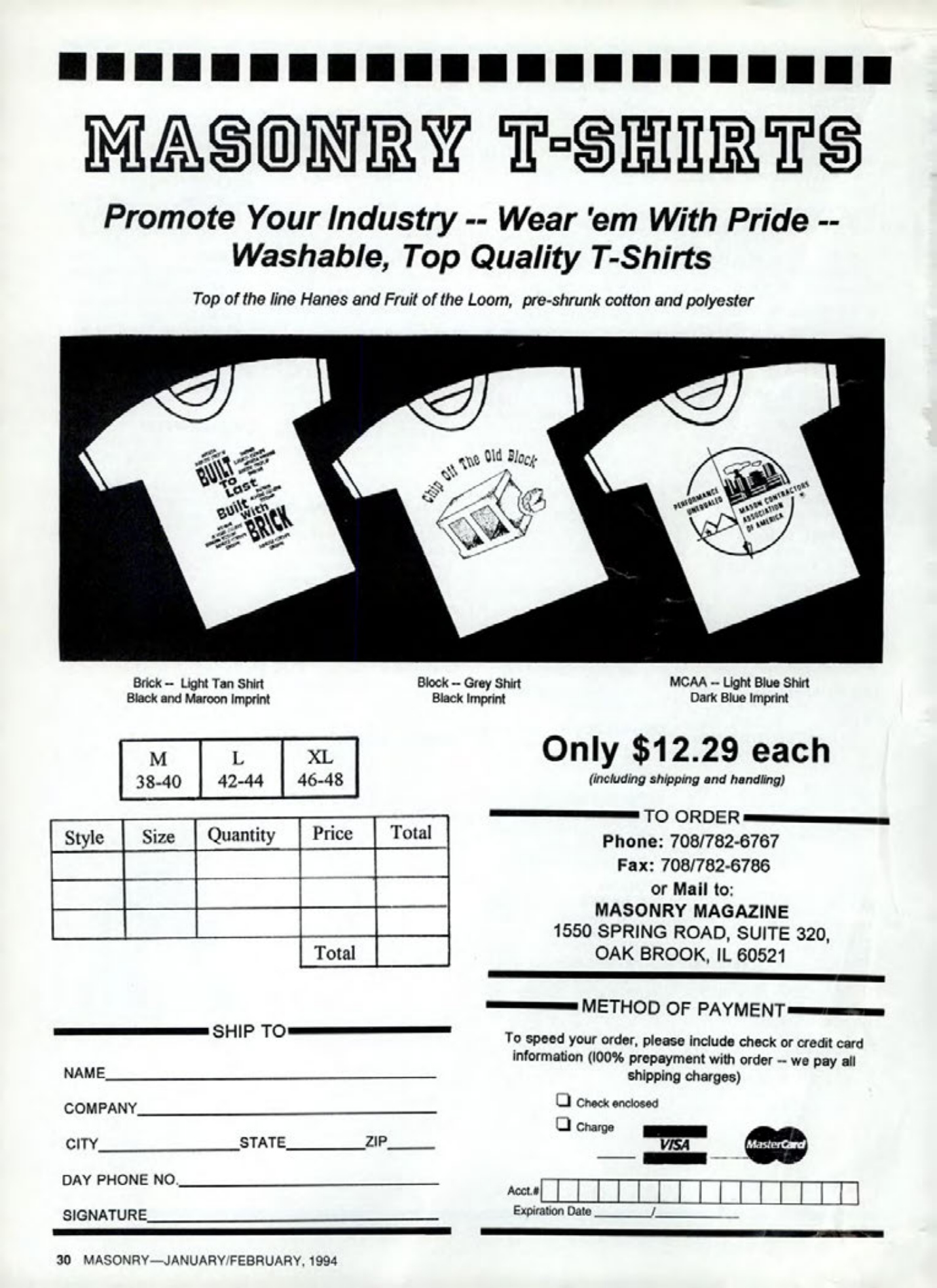 Masonry Magazine February 1994 Page. 30