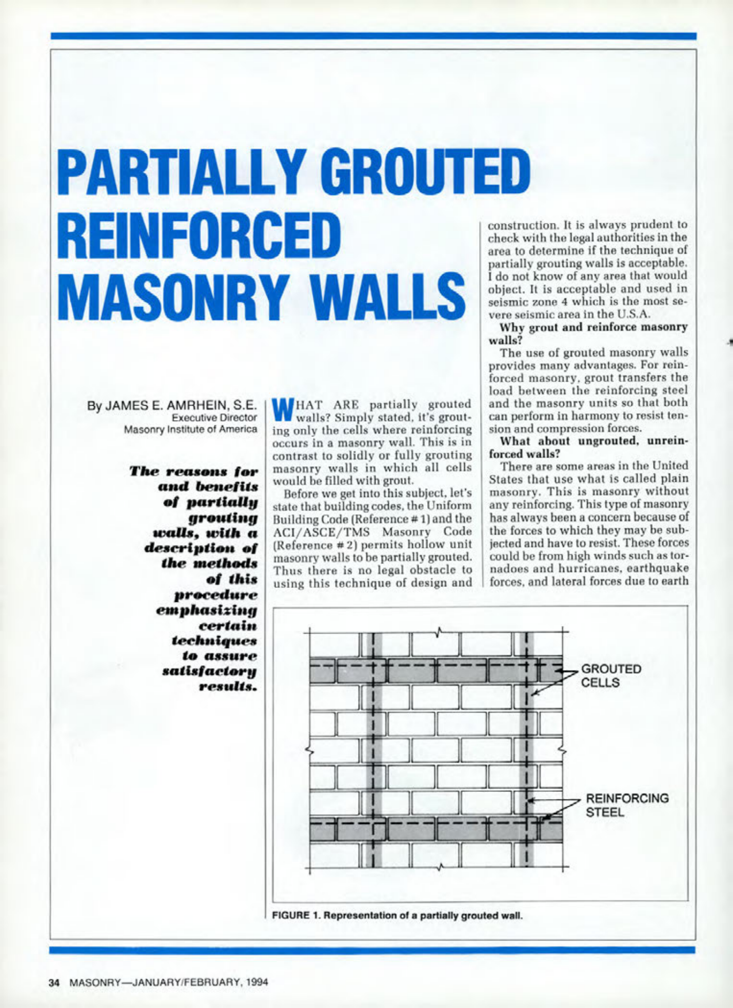 Masonry Magazine February 1994 Page. 34