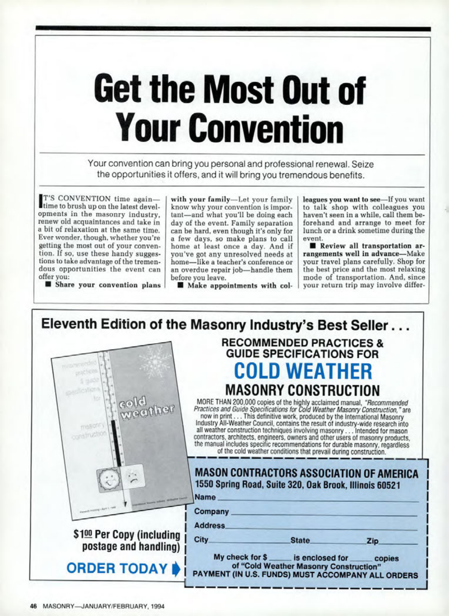 Masonry Magazine February 1994 Page. 46