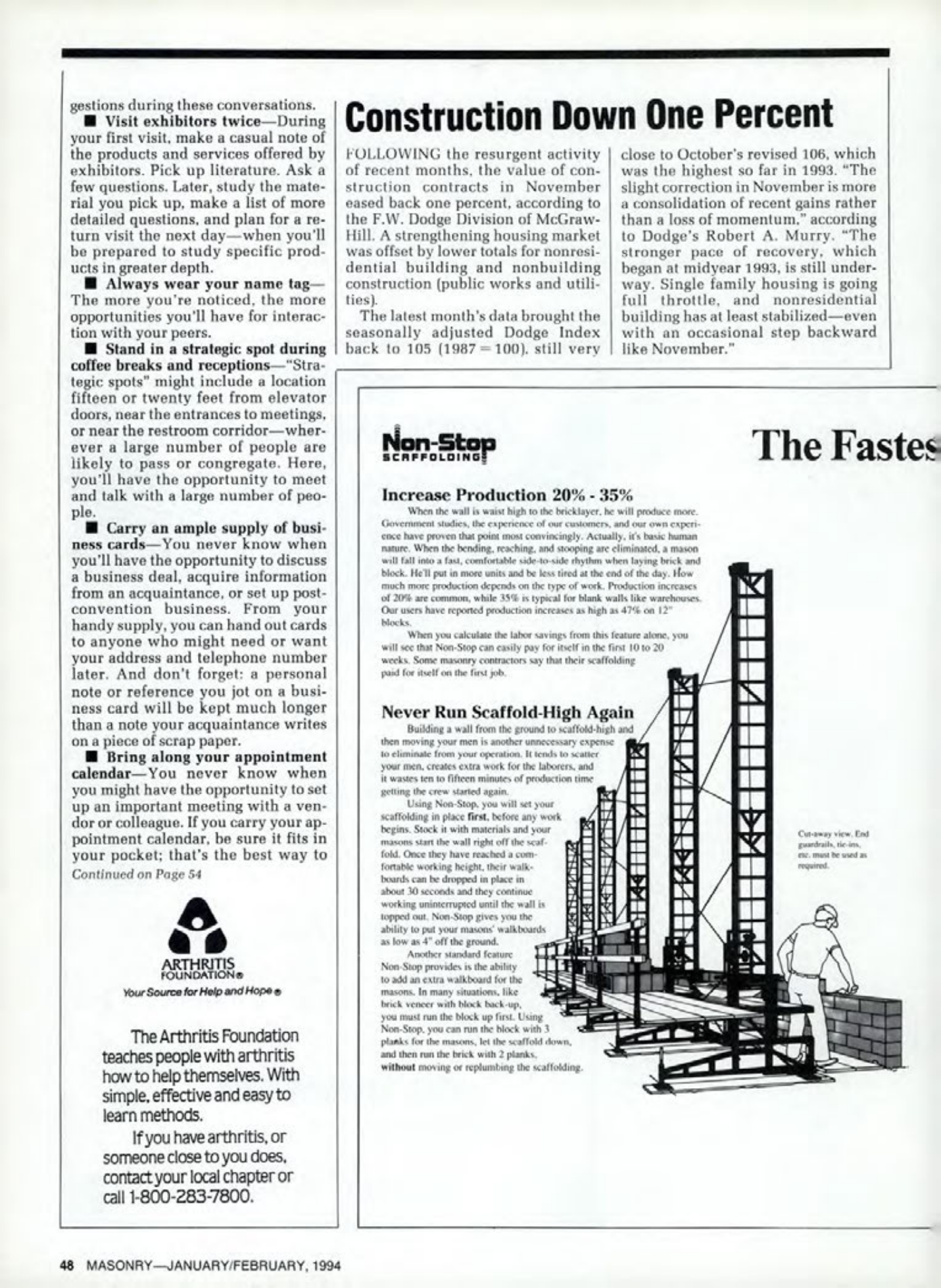 Masonry Magazine February 1994 Page. 48