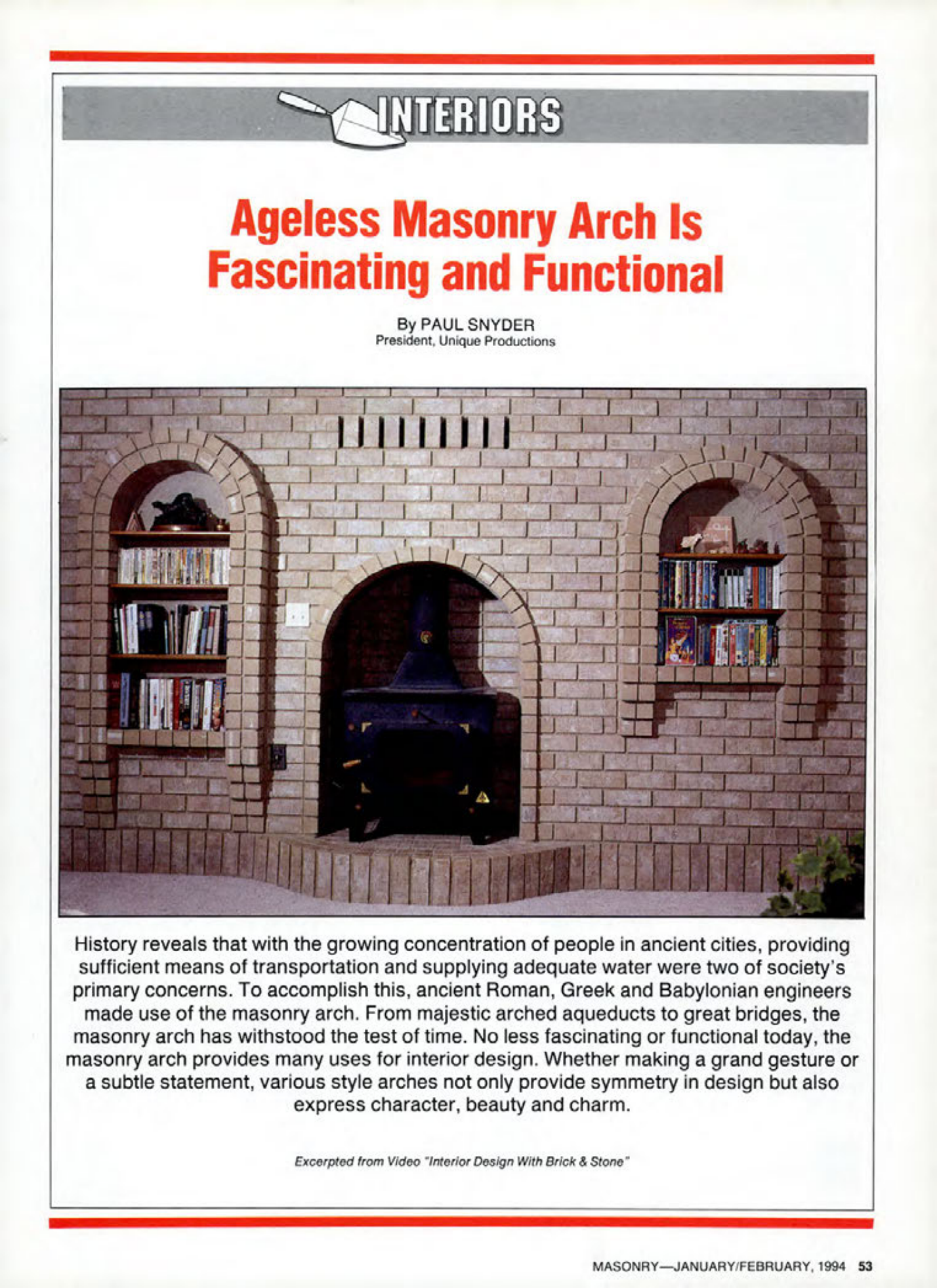 Masonry Magazine February 1994 Page. 53