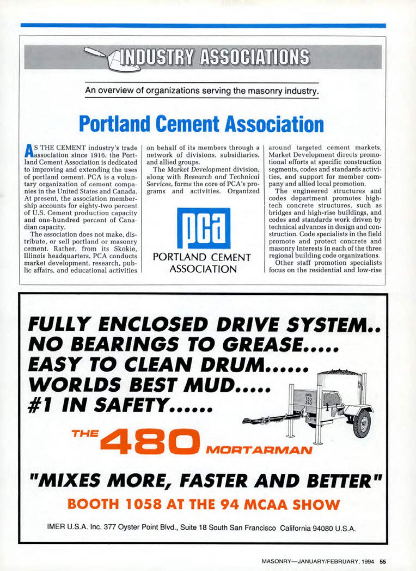 Masonry Magazine February 1994 Page. 55