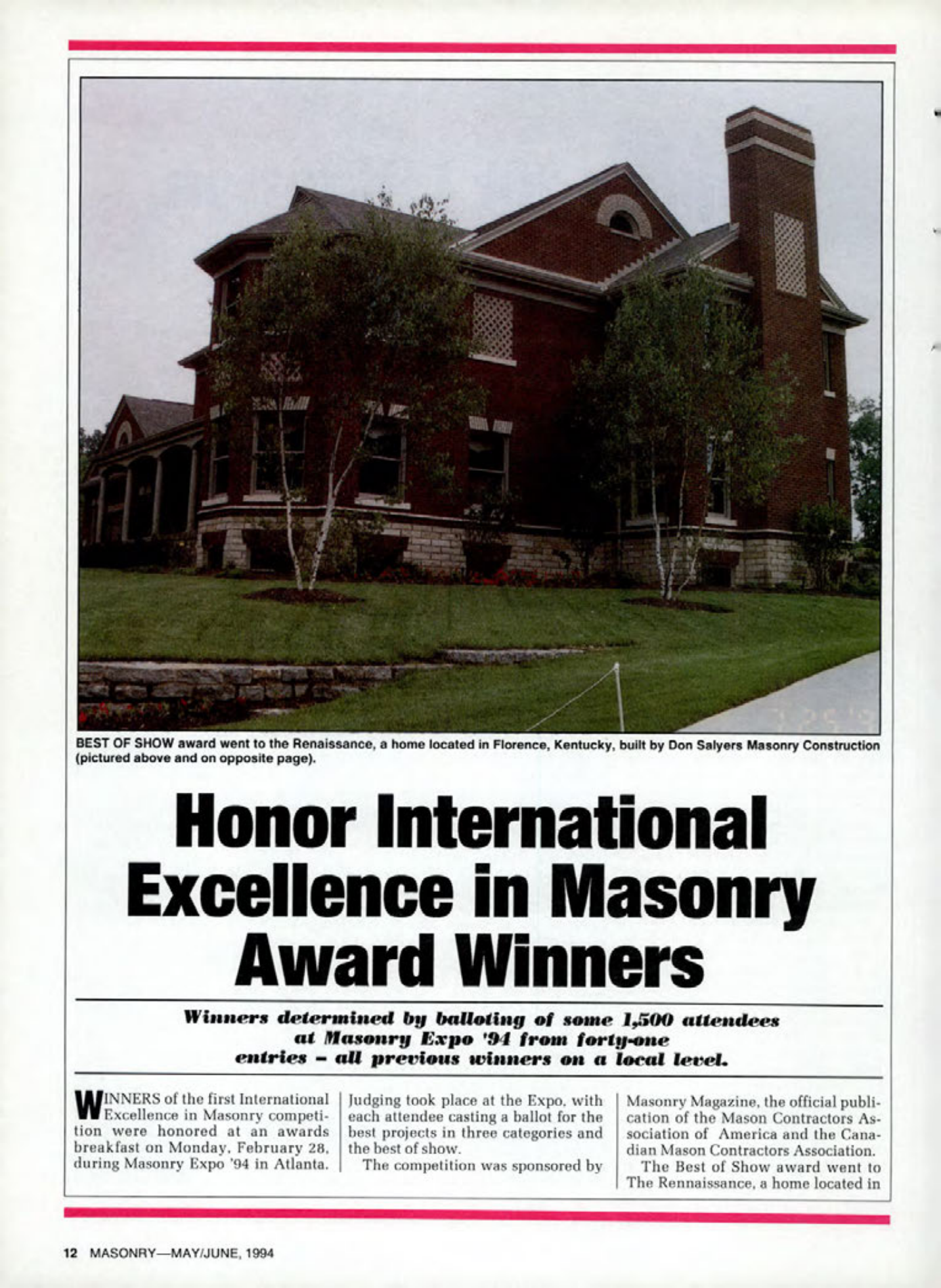 Masonry Magazine June 1994 Page. 12
