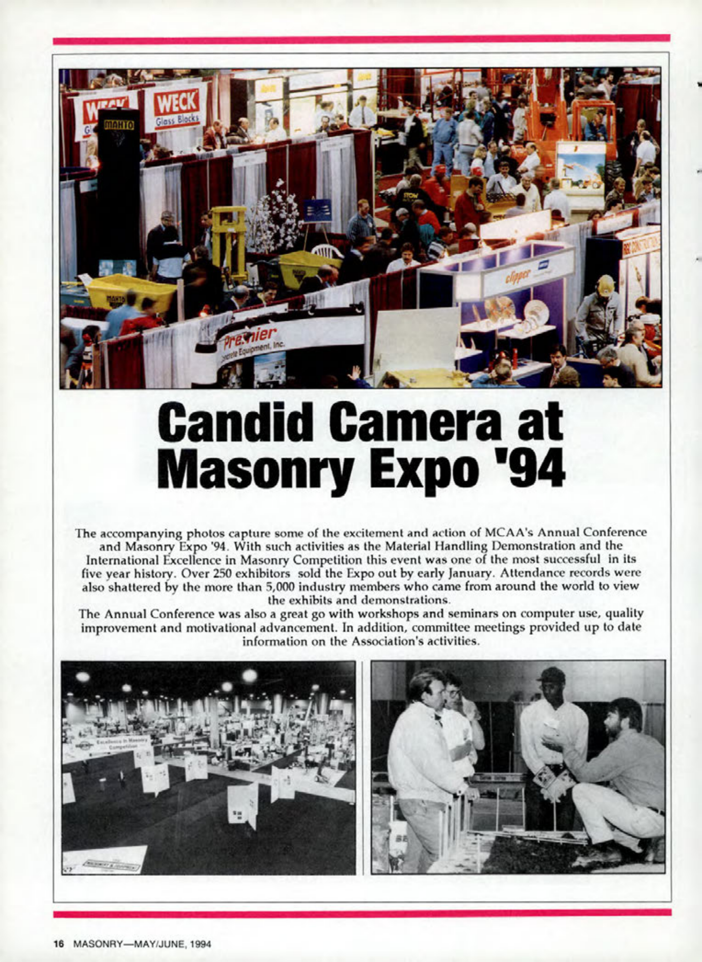 Masonry Magazine June 1994 Page. 16