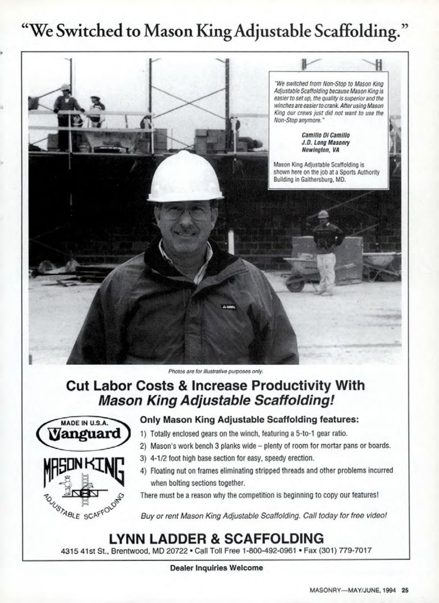 Masonry Magazine June 1994 Page. 25