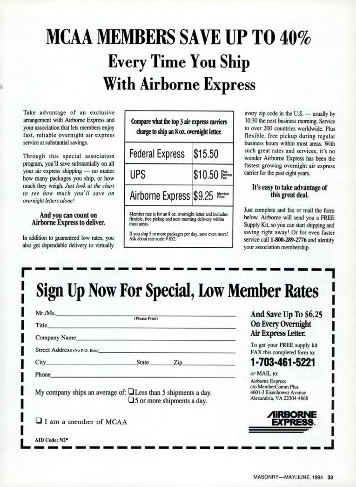 Masonry Magazine June 1994 Page. 33