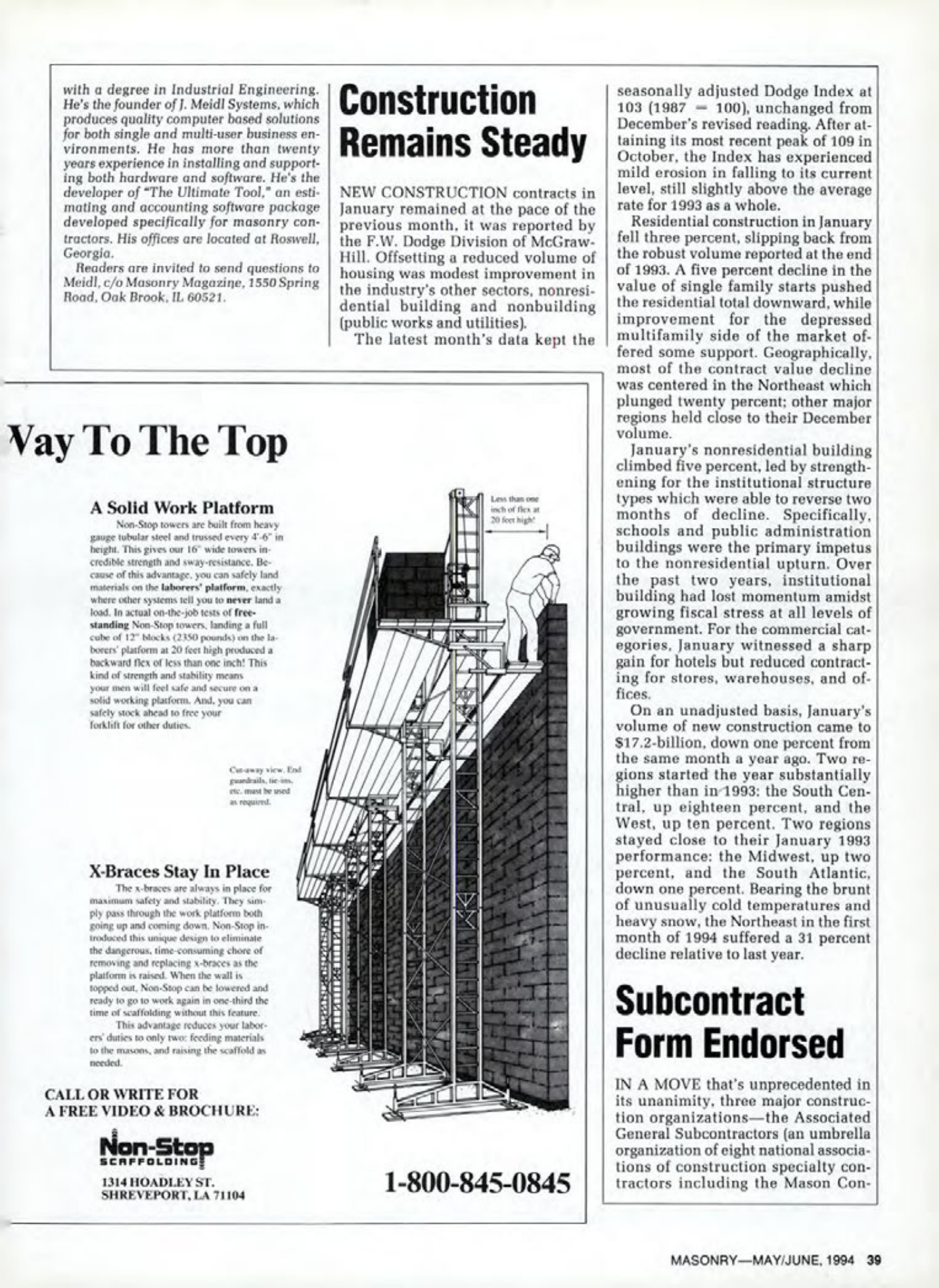 Masonry Magazine June 1994 Page. 39