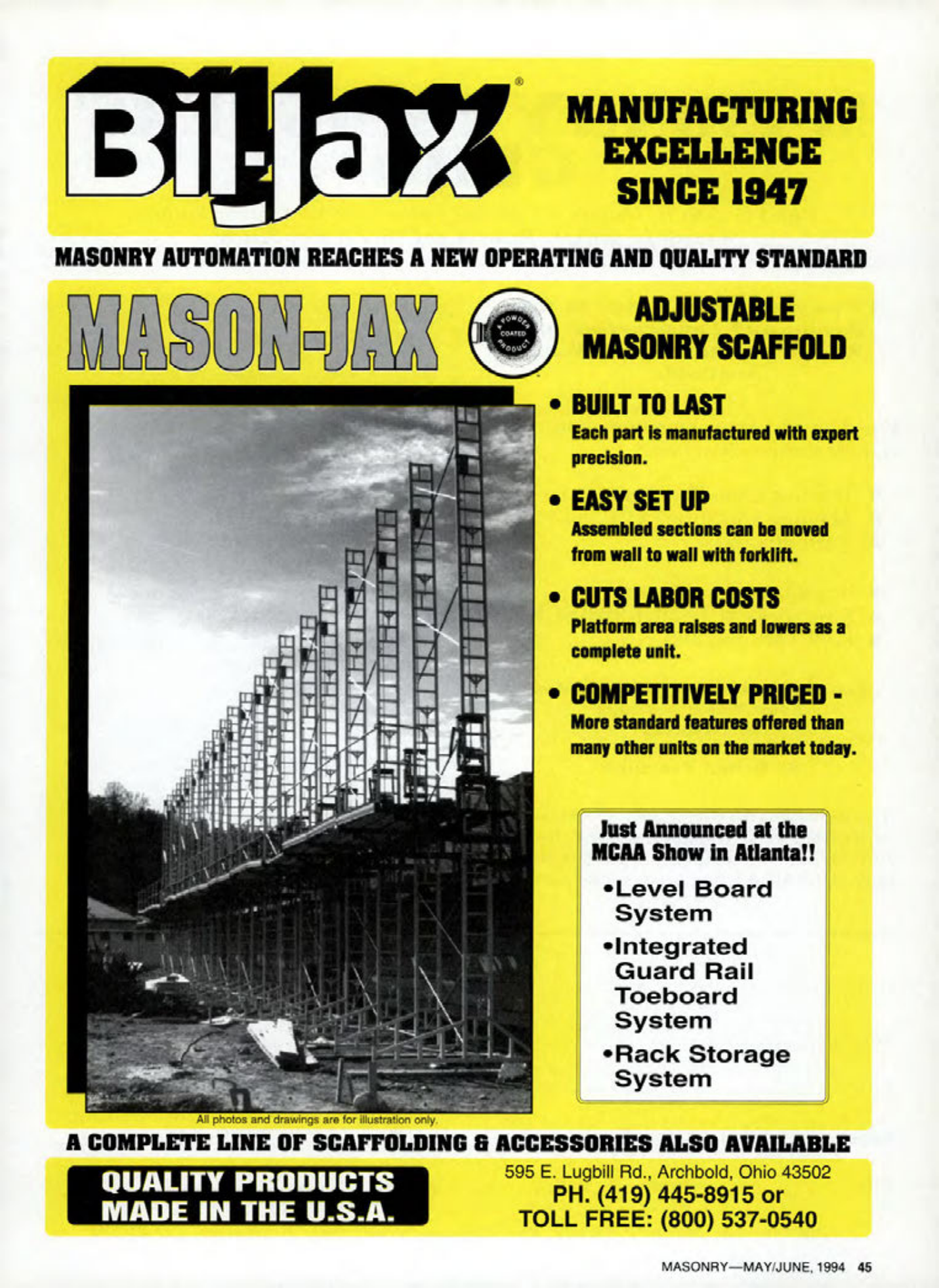 Masonry Magazine June 1994 Page. 45