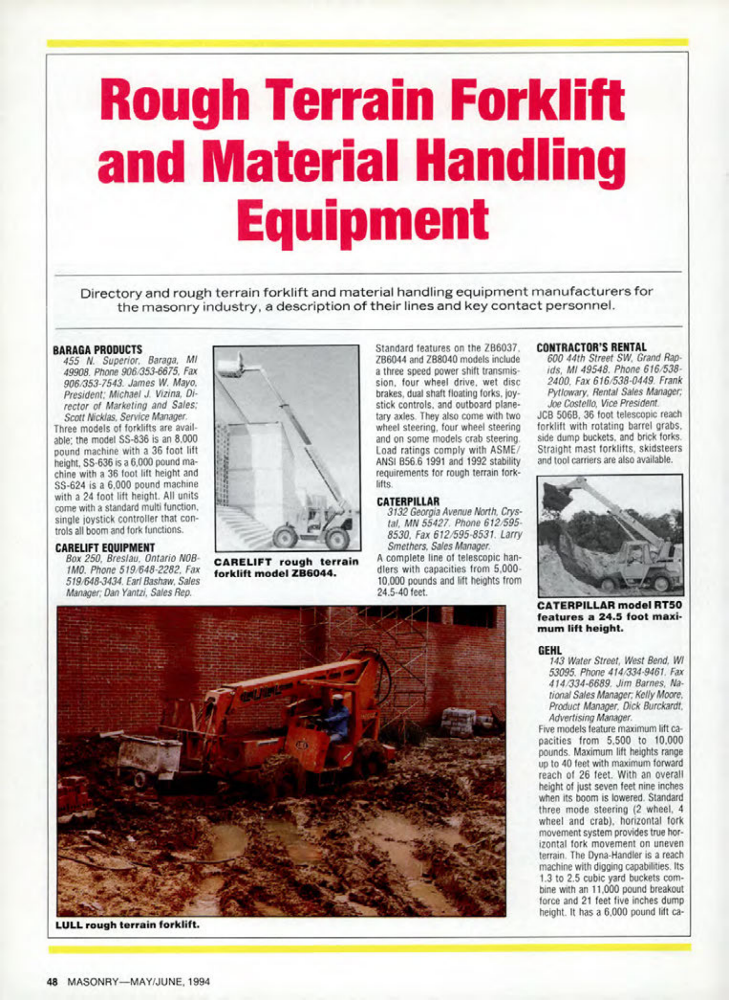 Masonry Magazine June 1994 Page. 48