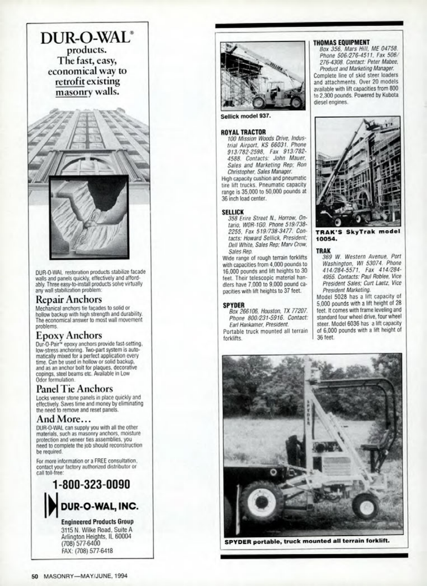 Masonry Magazine June 1994 Page. 50