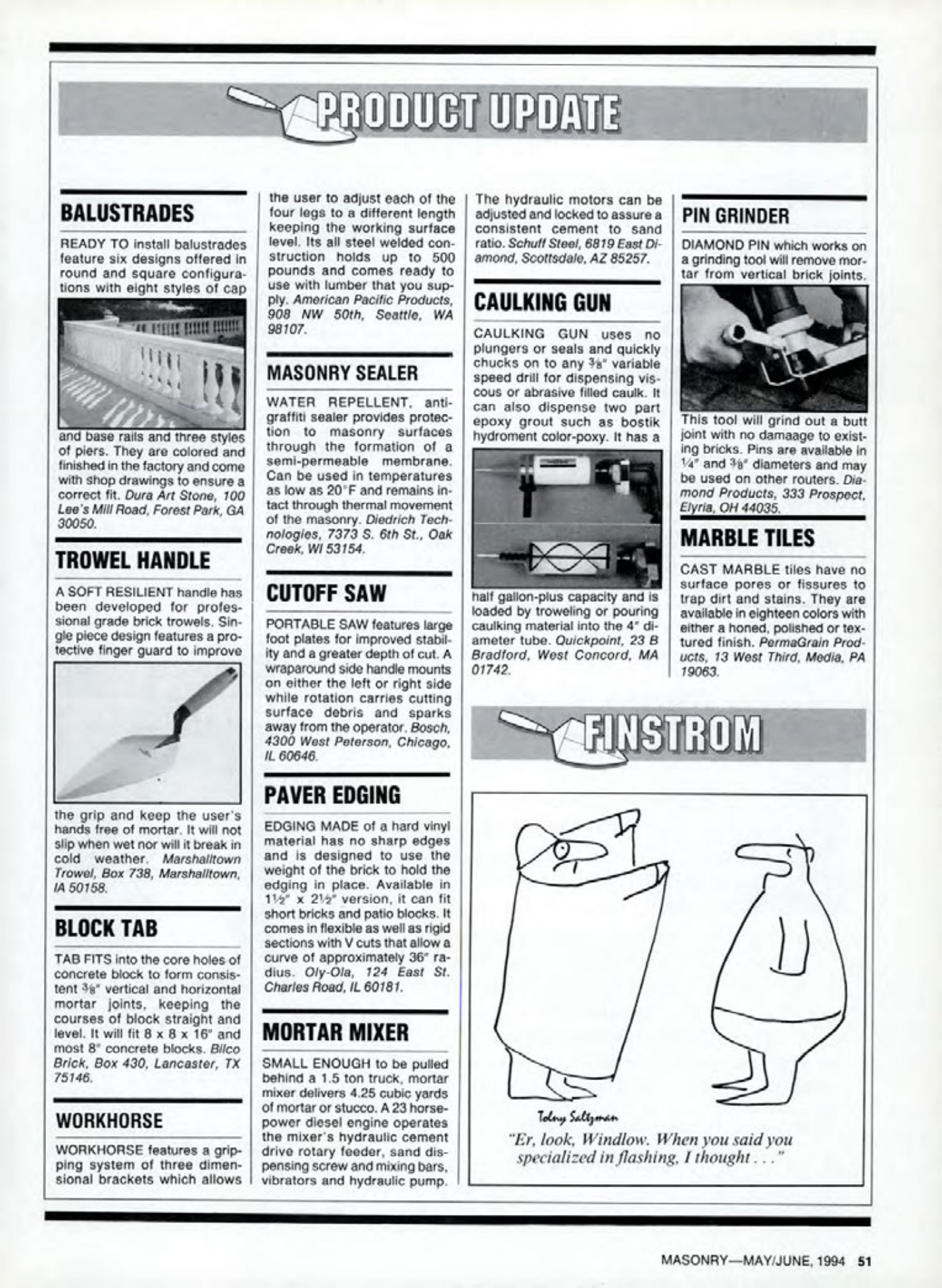 Masonry Magazine June 1994 Page. 51