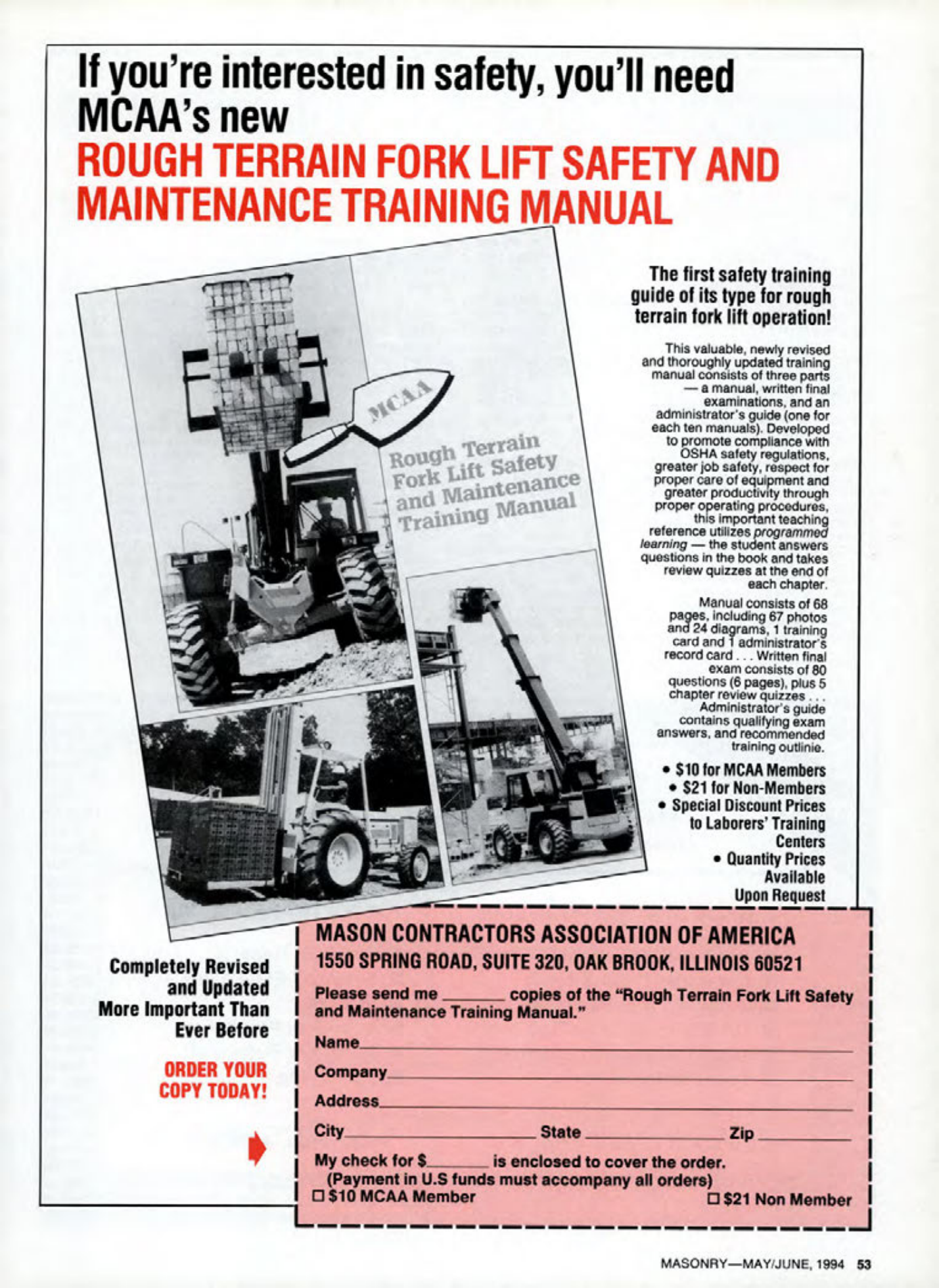 Masonry Magazine June 1994 Page. 53