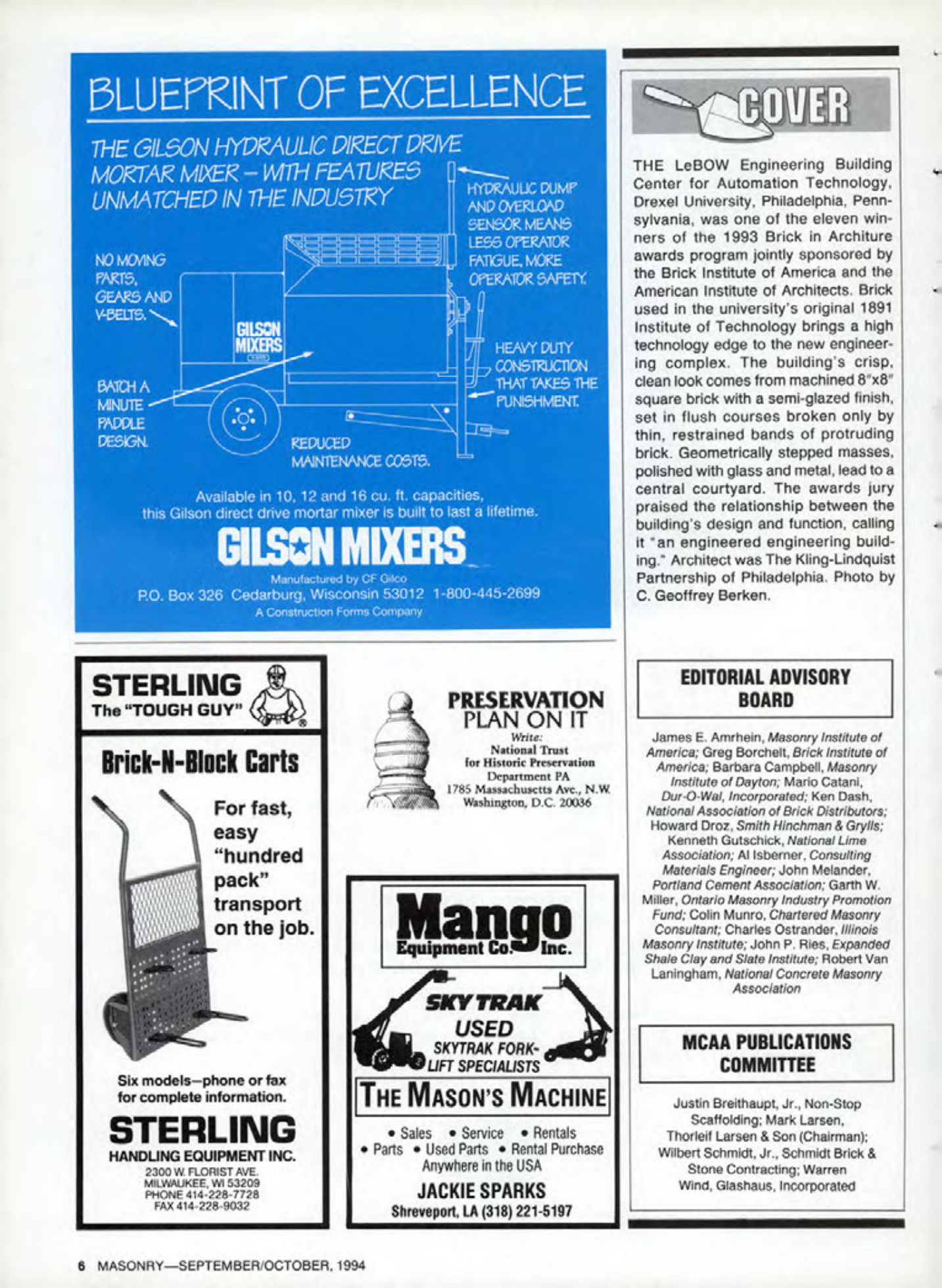 Masonry Magazine October 1994 Page. 6