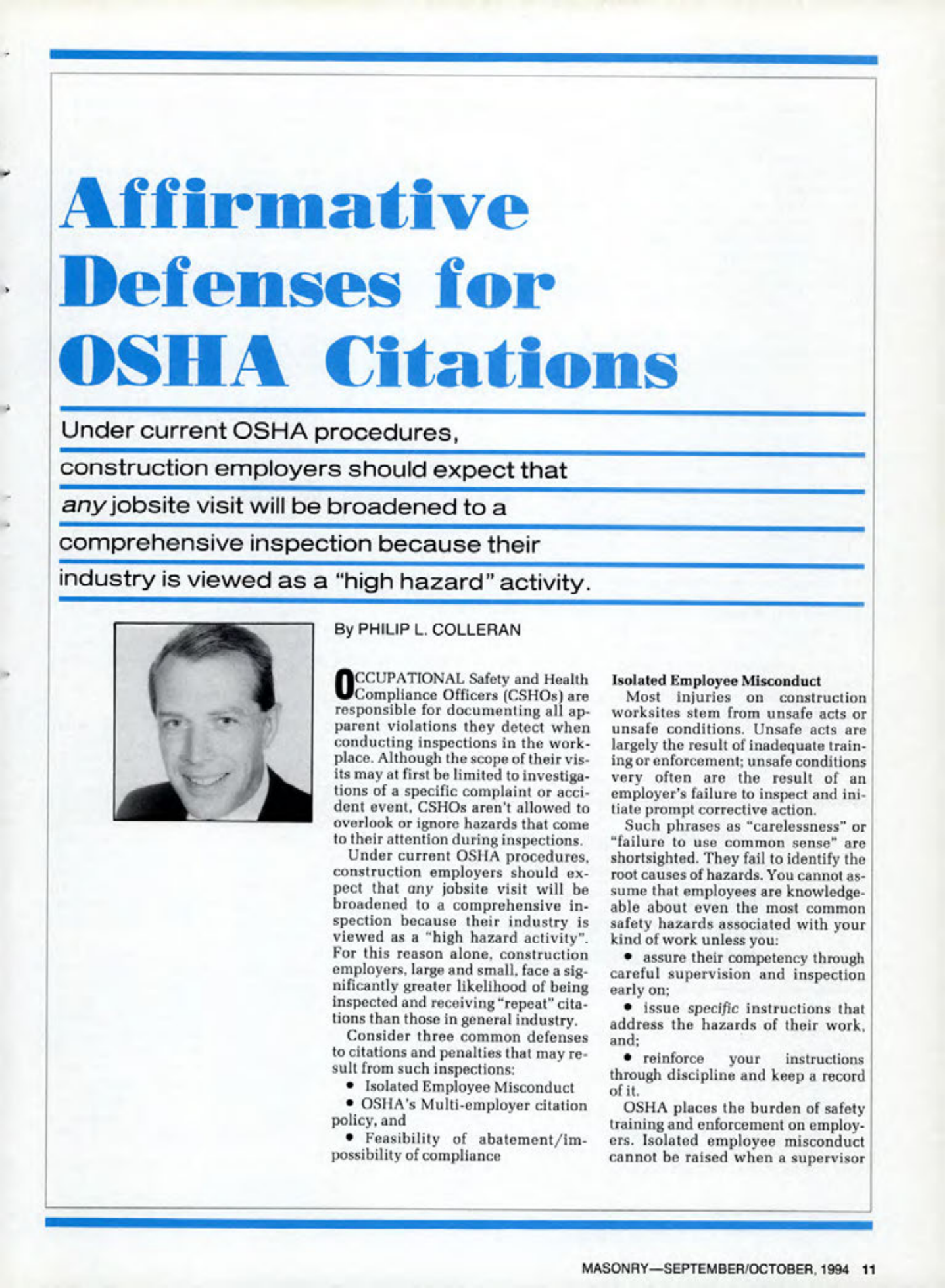 Masonry Magazine October 1994 Page. 11