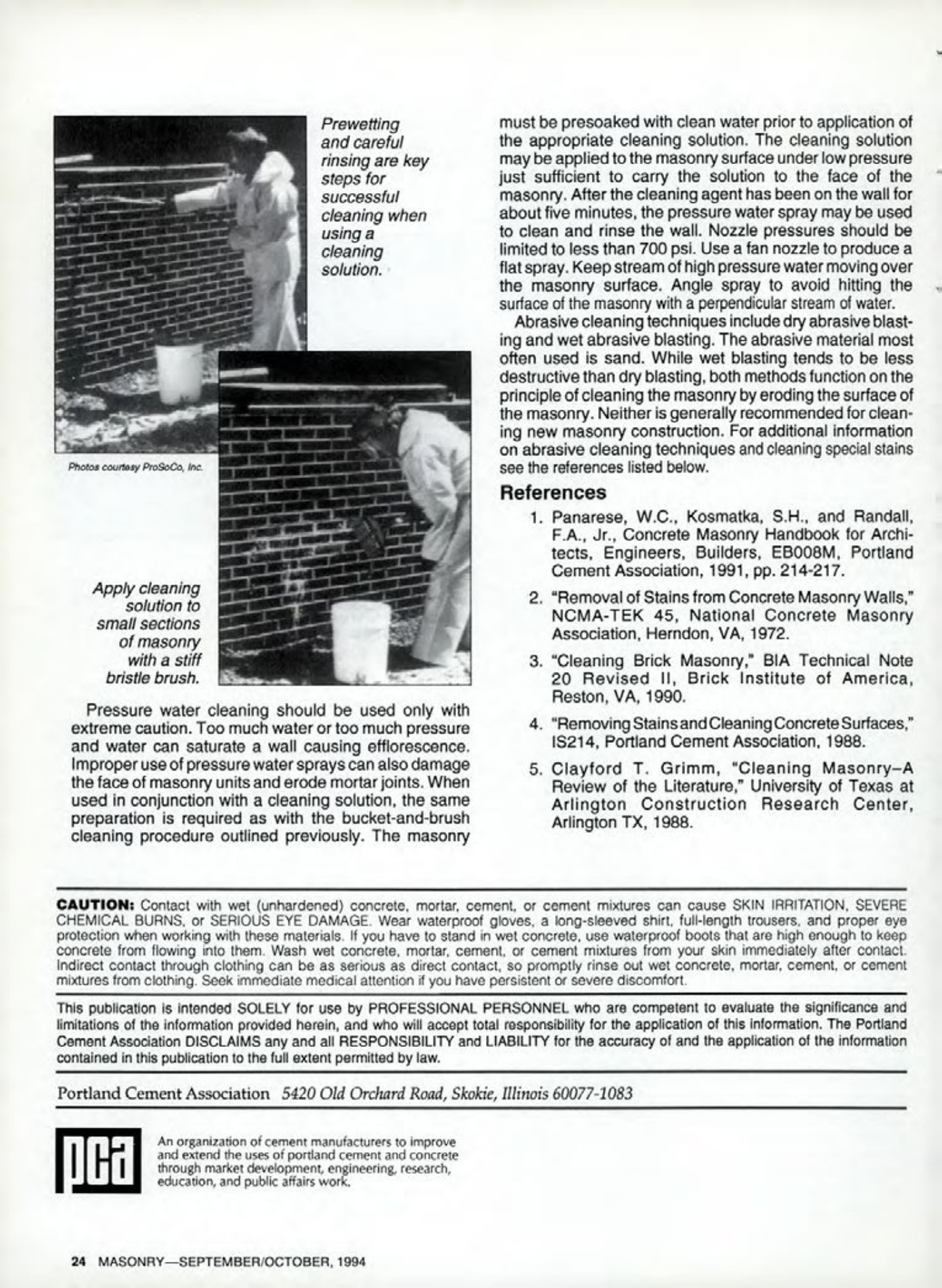 Masonry Magazine October 1994 Page. 24