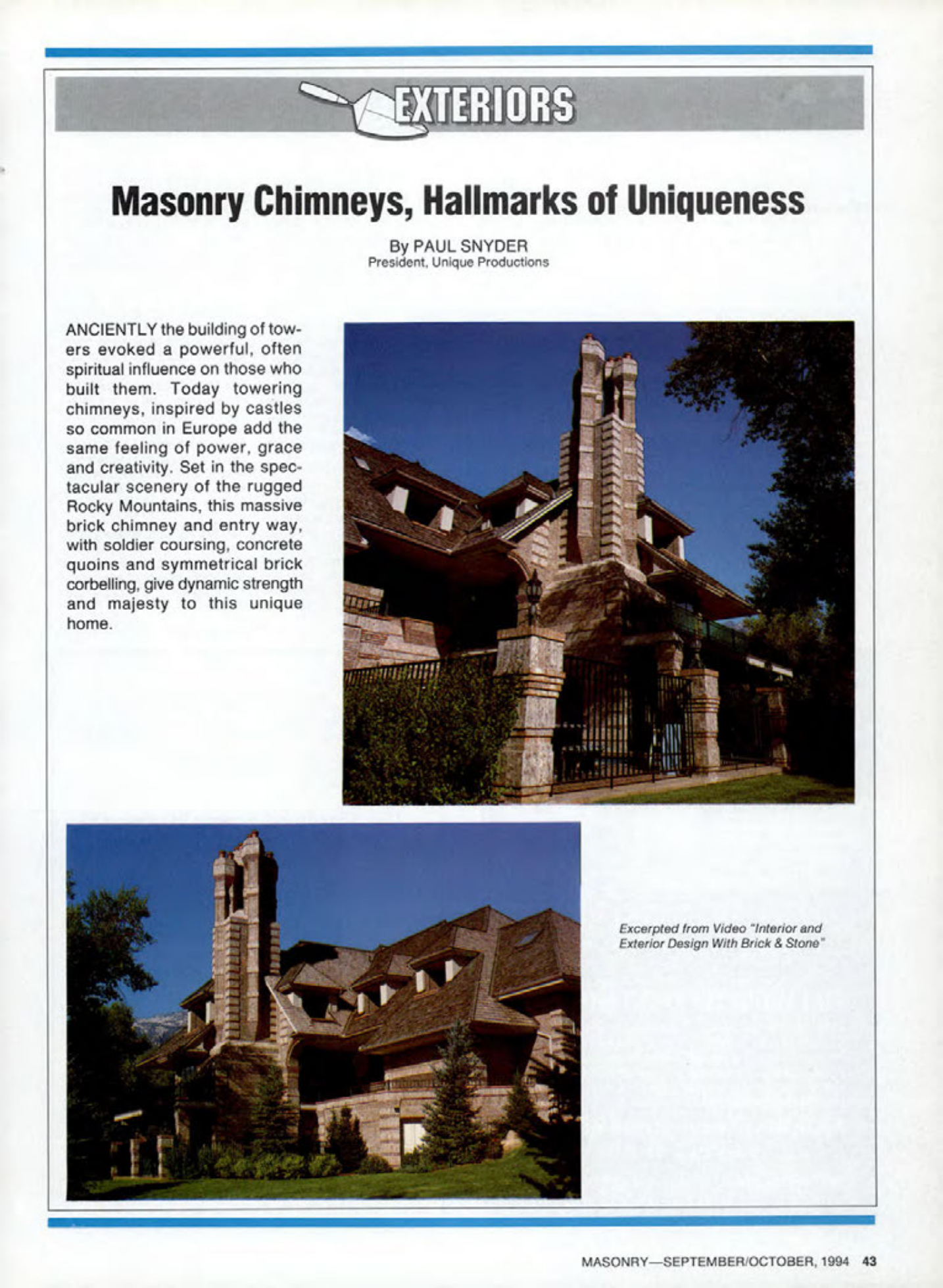 Masonry Magazine October 1994 Page. 43