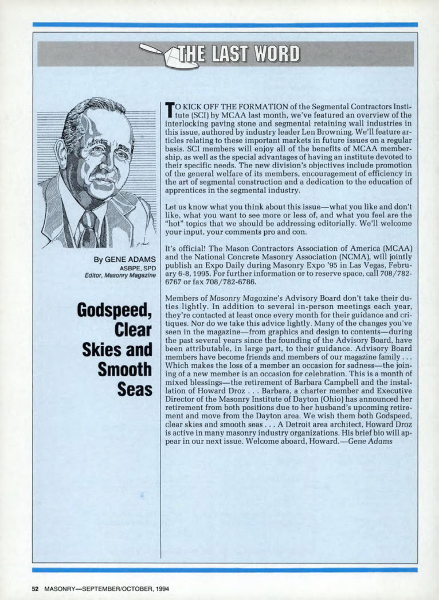 Masonry Magazine October 1994 Page. 52