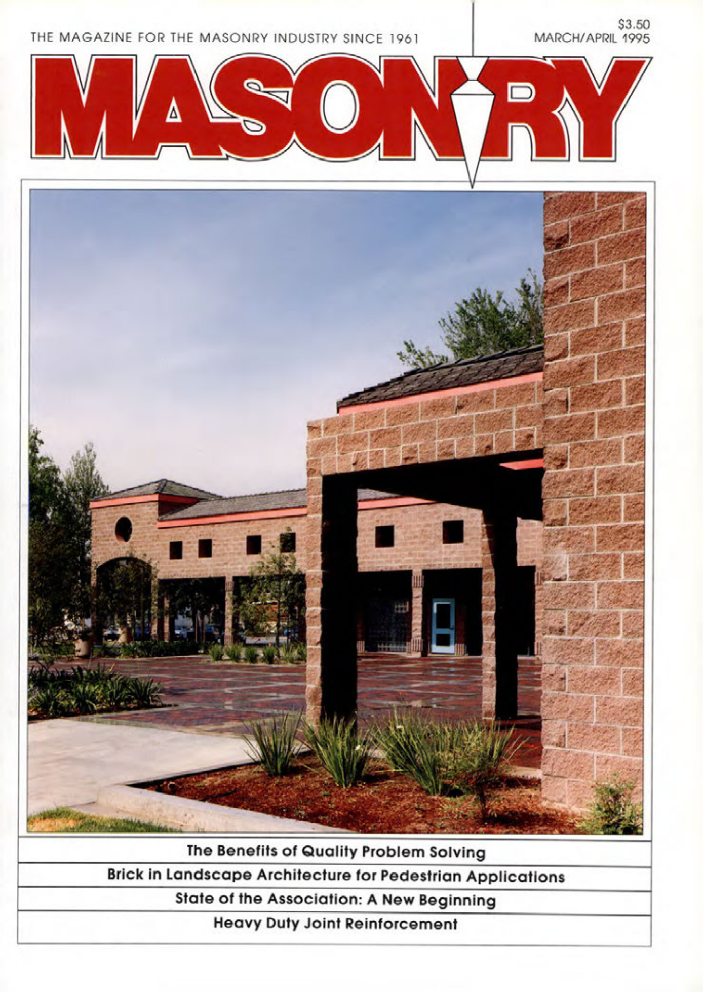 Masonry Magazine April 1995 Page. 1