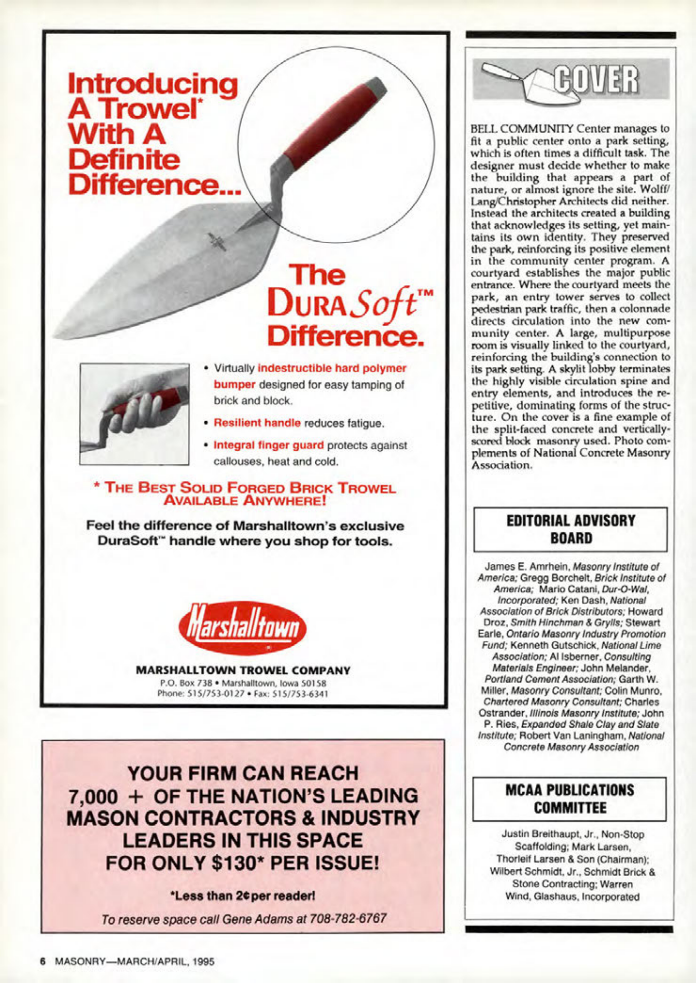 Masonry Magazine April 1995 Page. 6