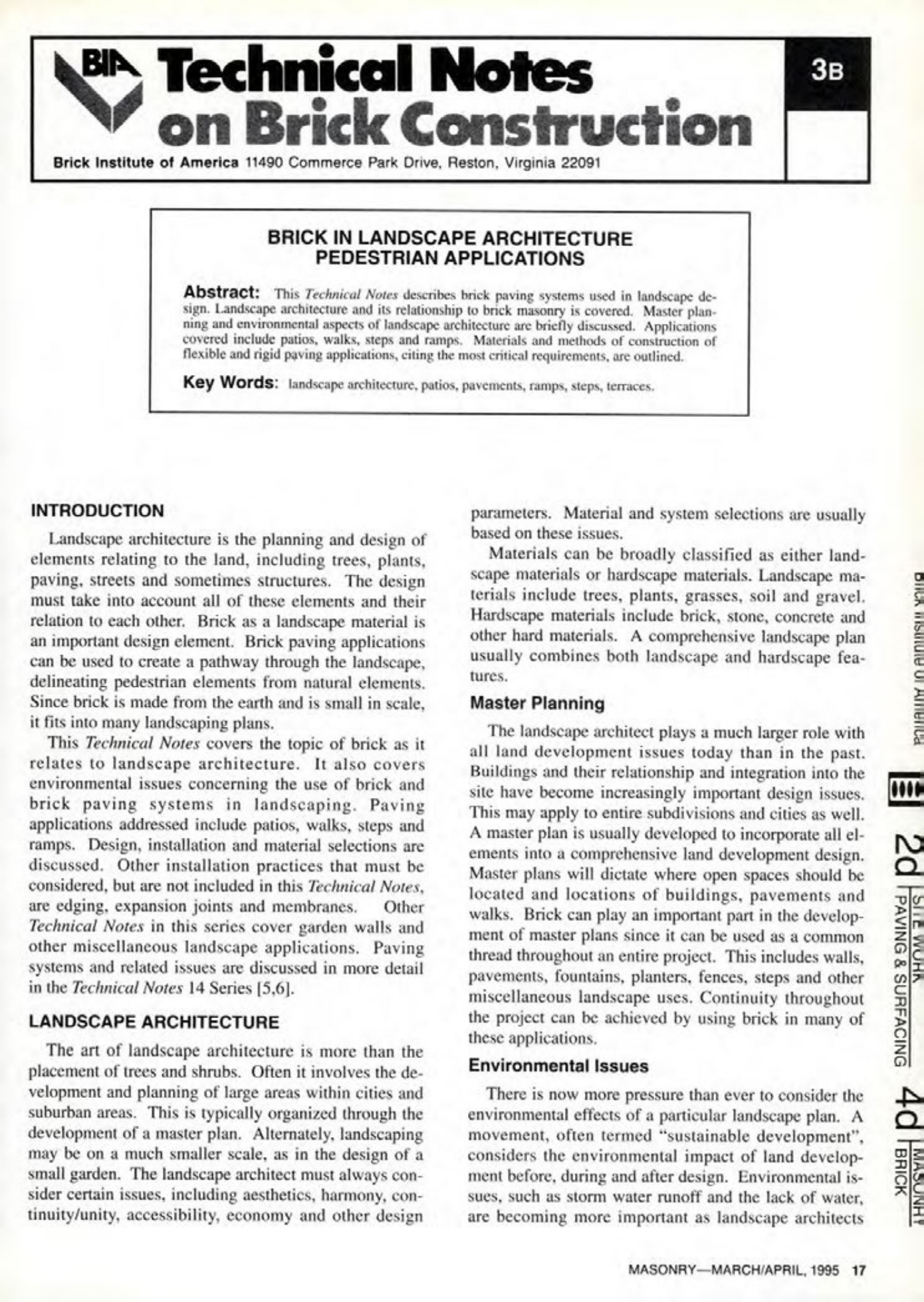 Masonry Magazine April 1995 Page. 17