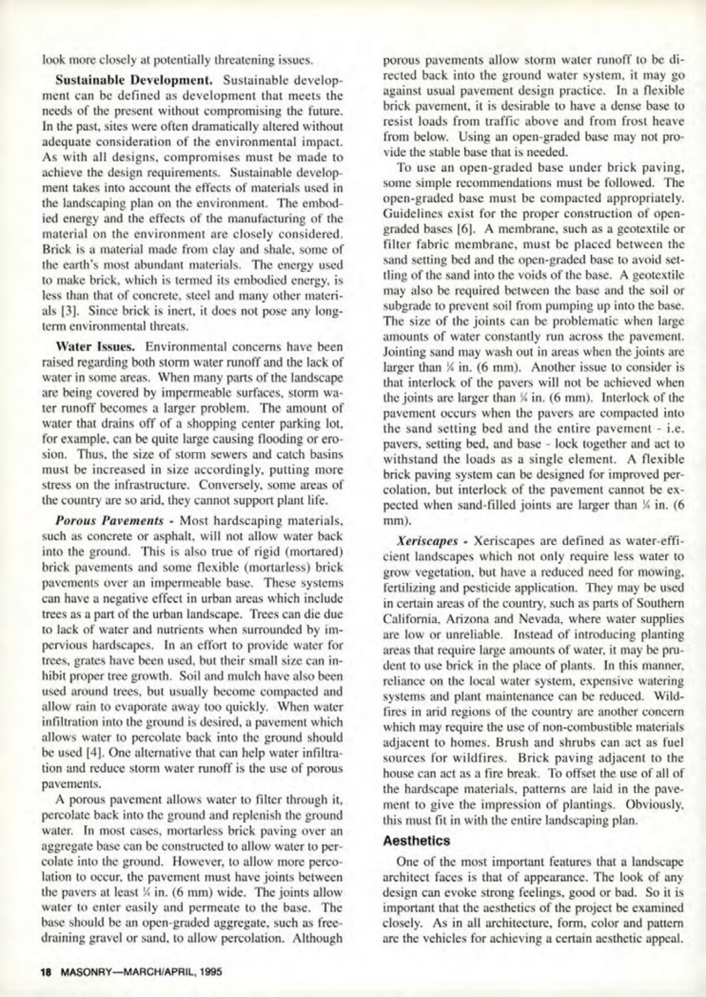 Masonry Magazine April 1995 Page. 18