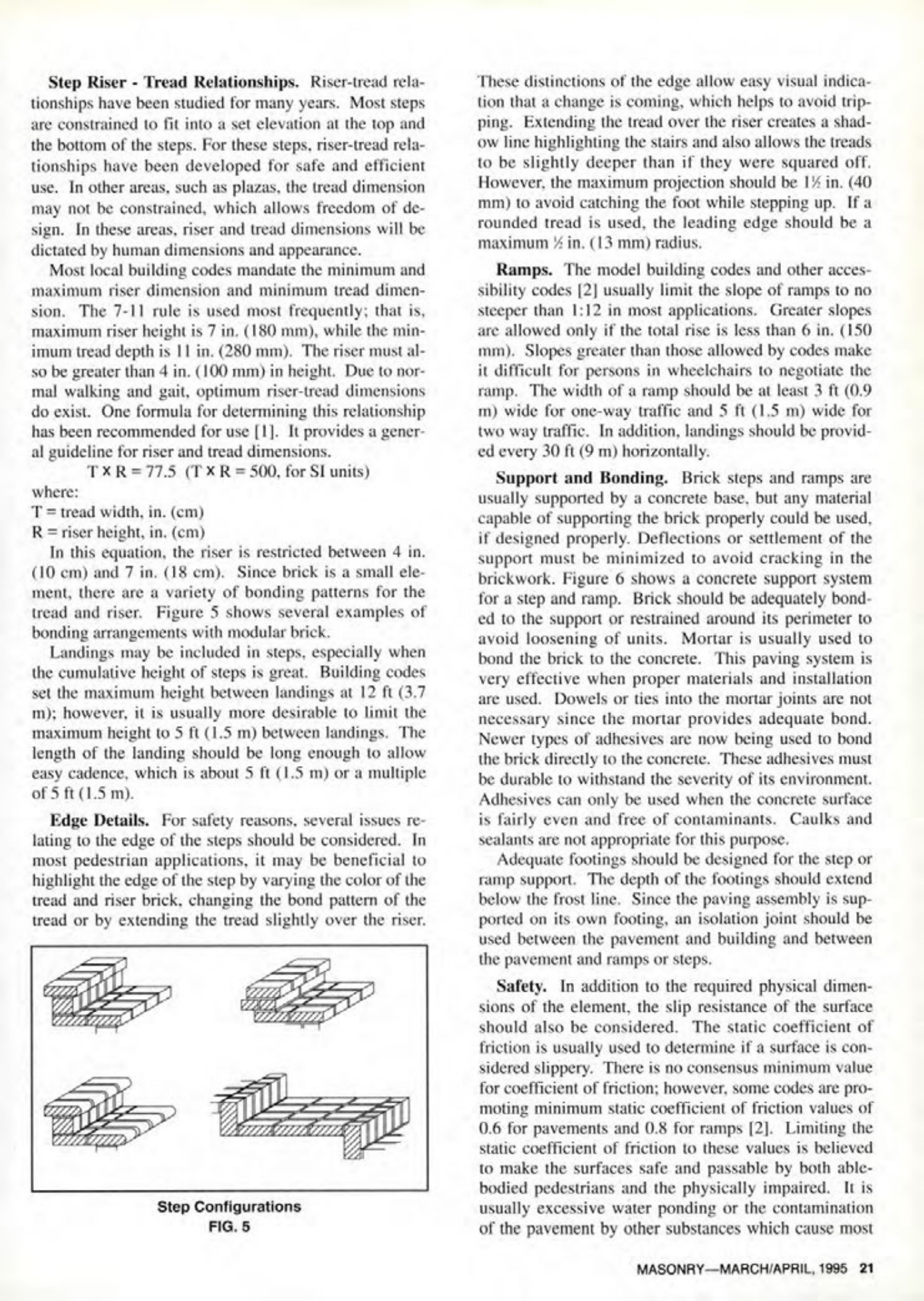 Masonry Magazine April 1995 Page. 21