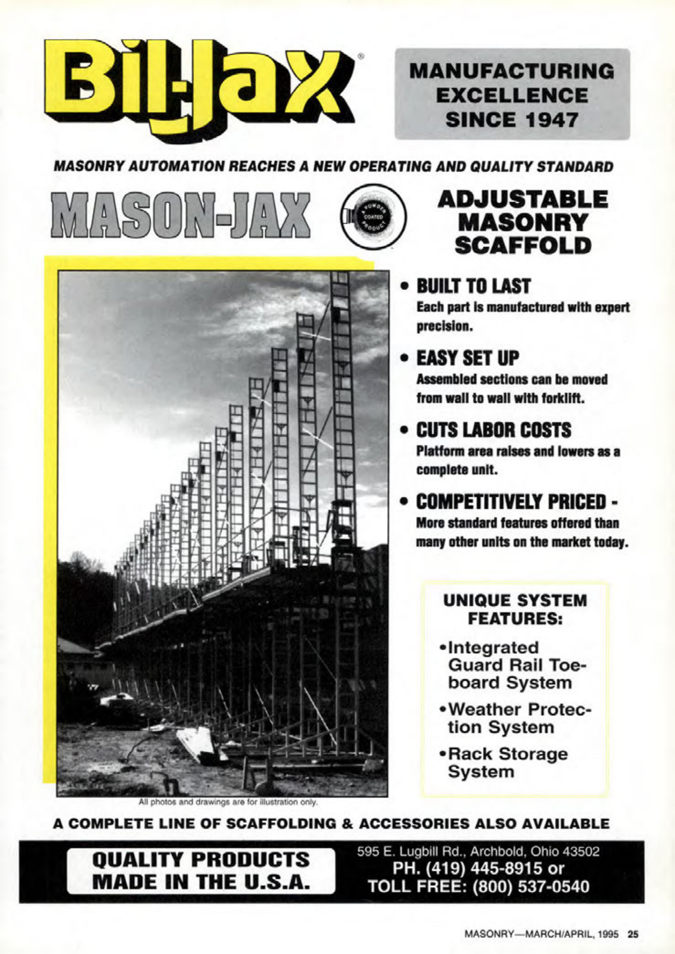 Masonry Magazine April 1995 Page. 25