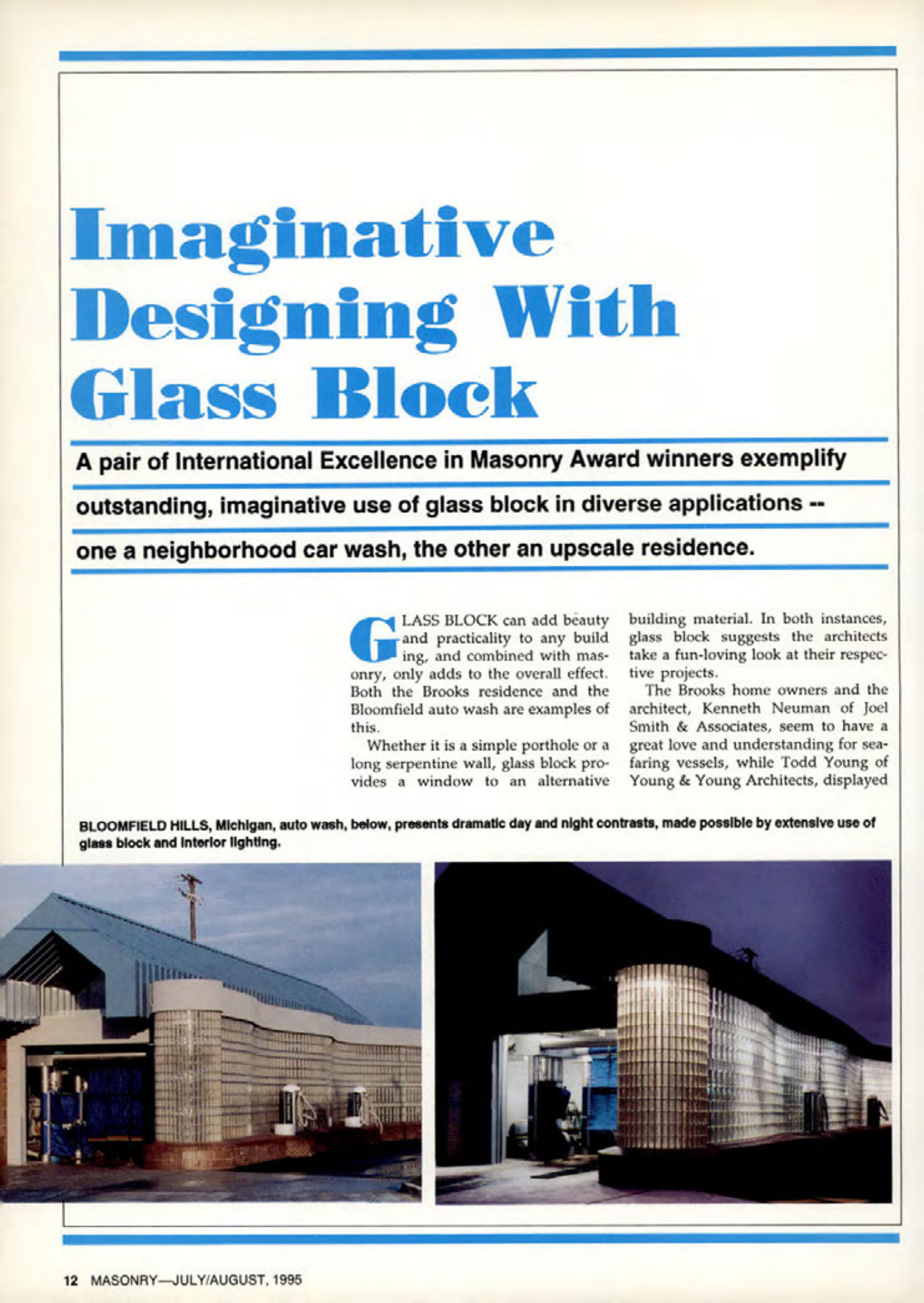 Masonry Magazine August 1995 Page. 12