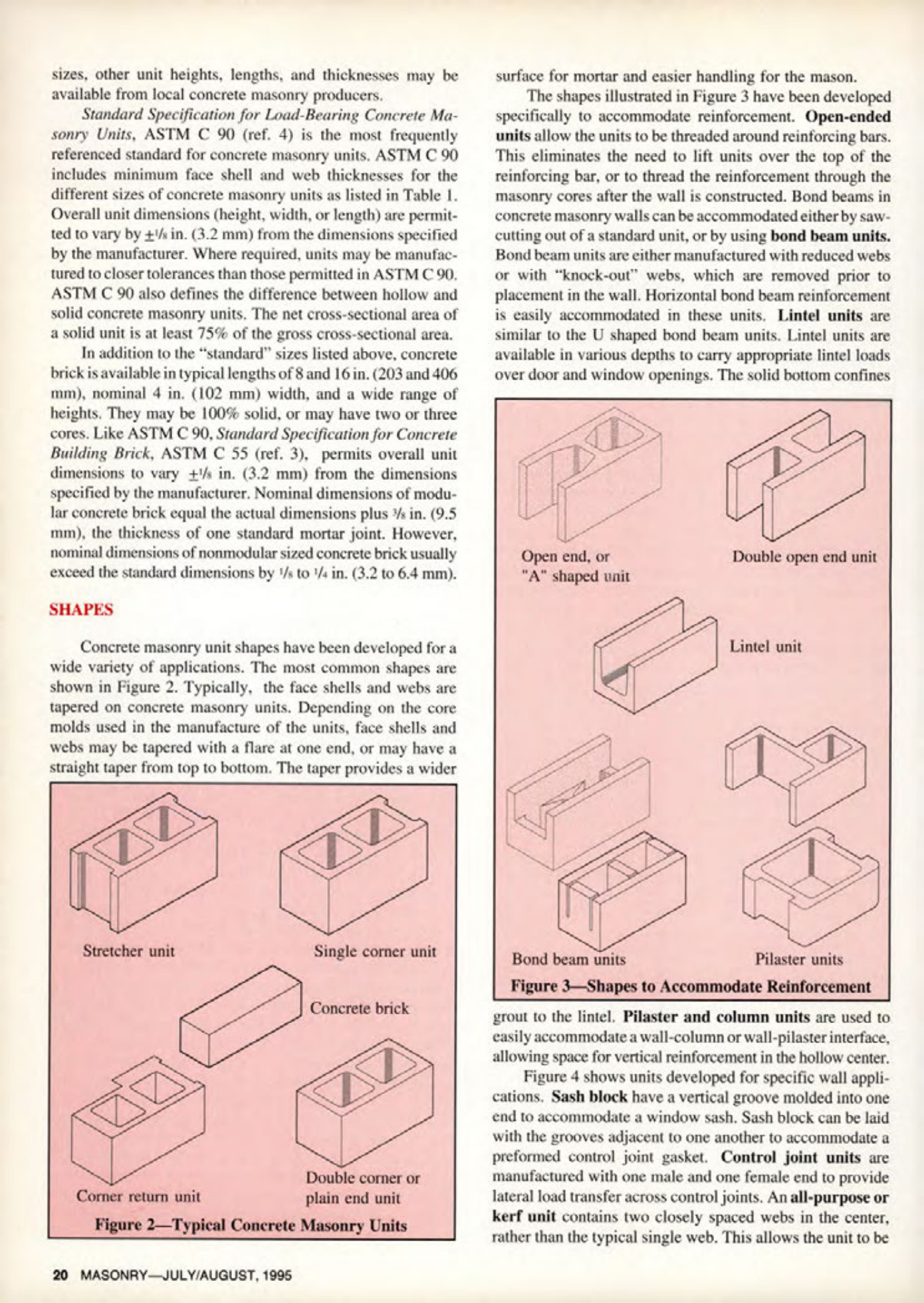 Masonry Magazine August 1995 Page. 20