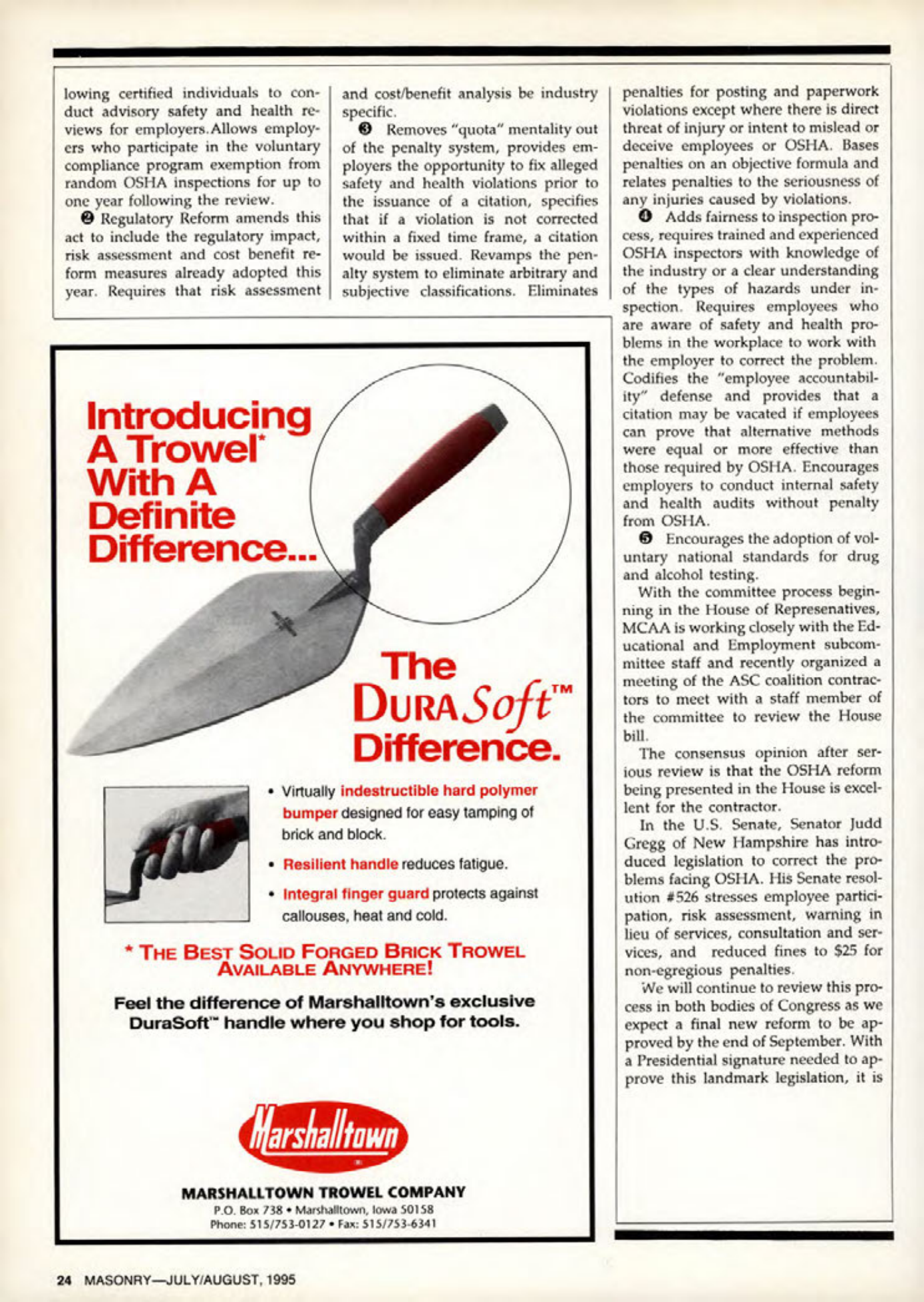 Masonry Magazine August 1995 Page. 24