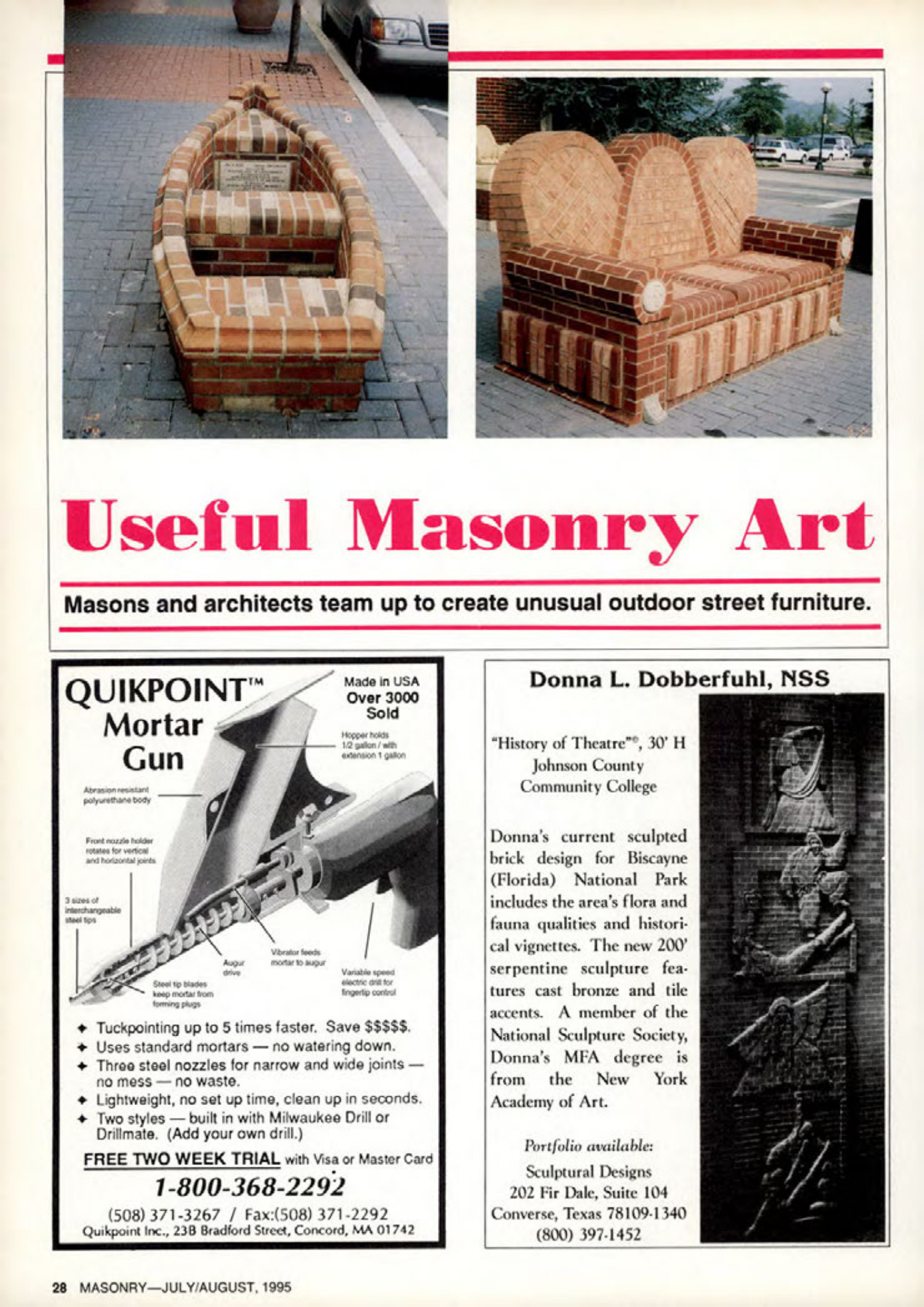 Masonry Magazine August 1995 Page. 28
