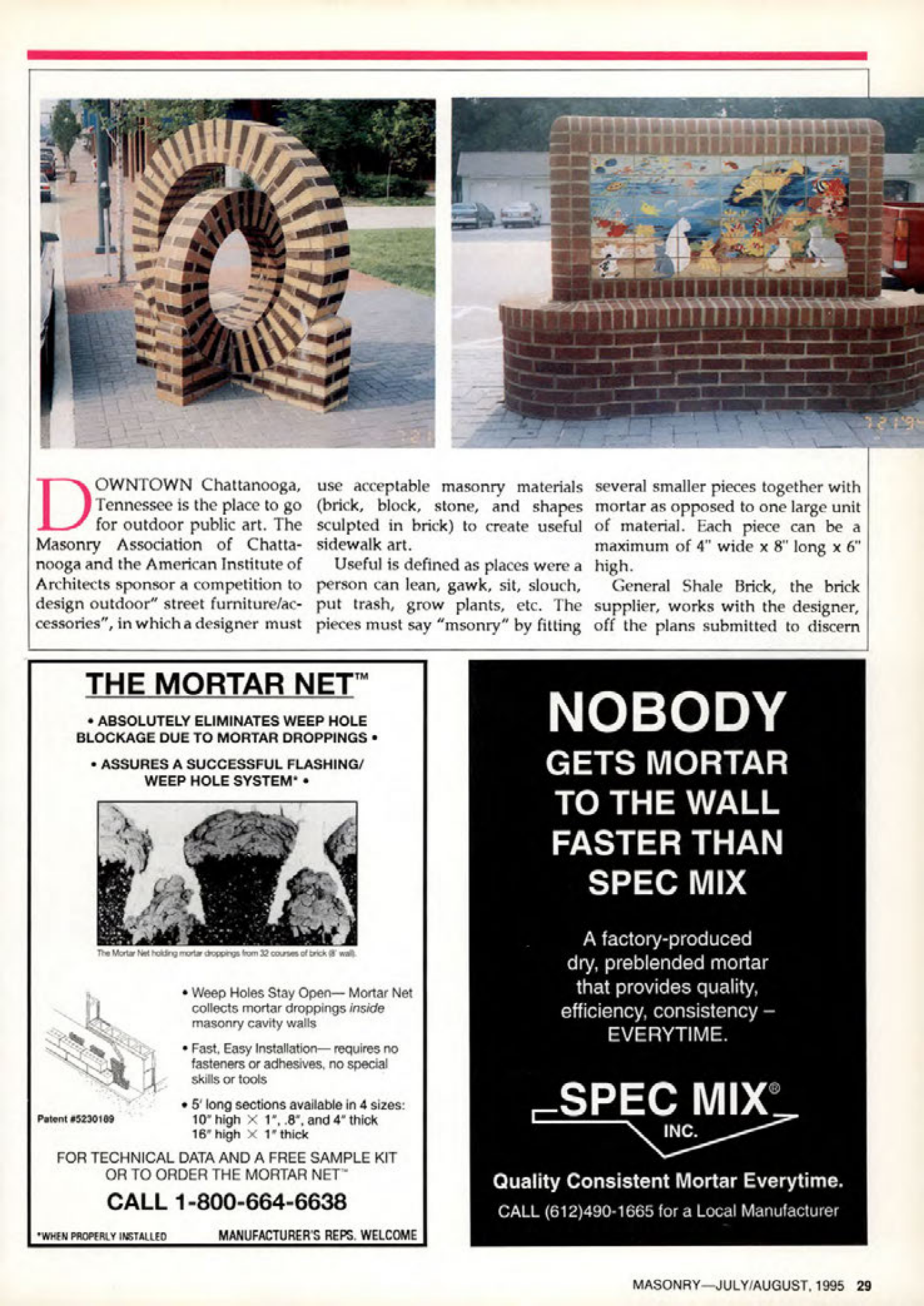 Masonry Magazine August 1995 Page. 29