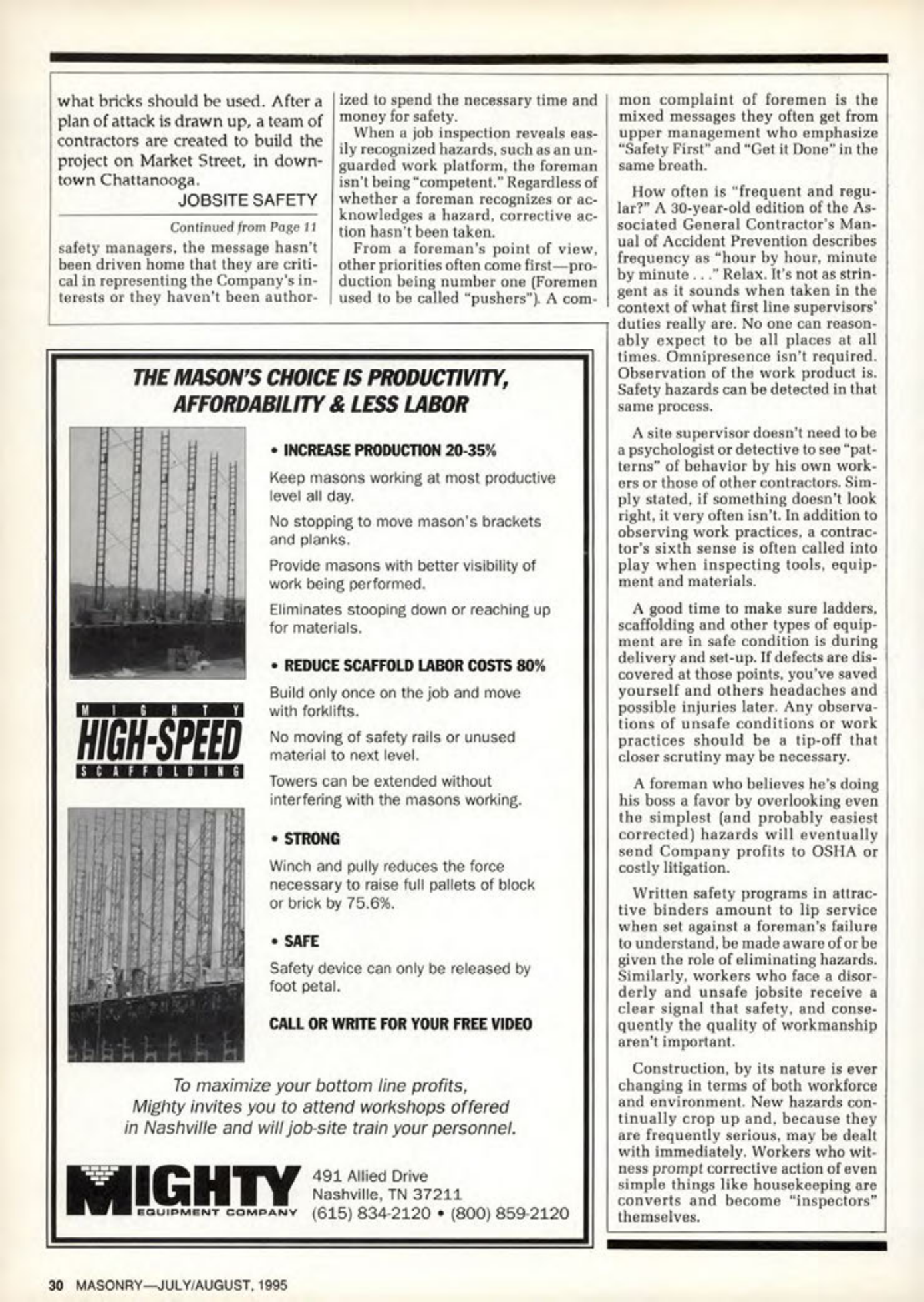 Masonry Magazine August 1995 Page. 30