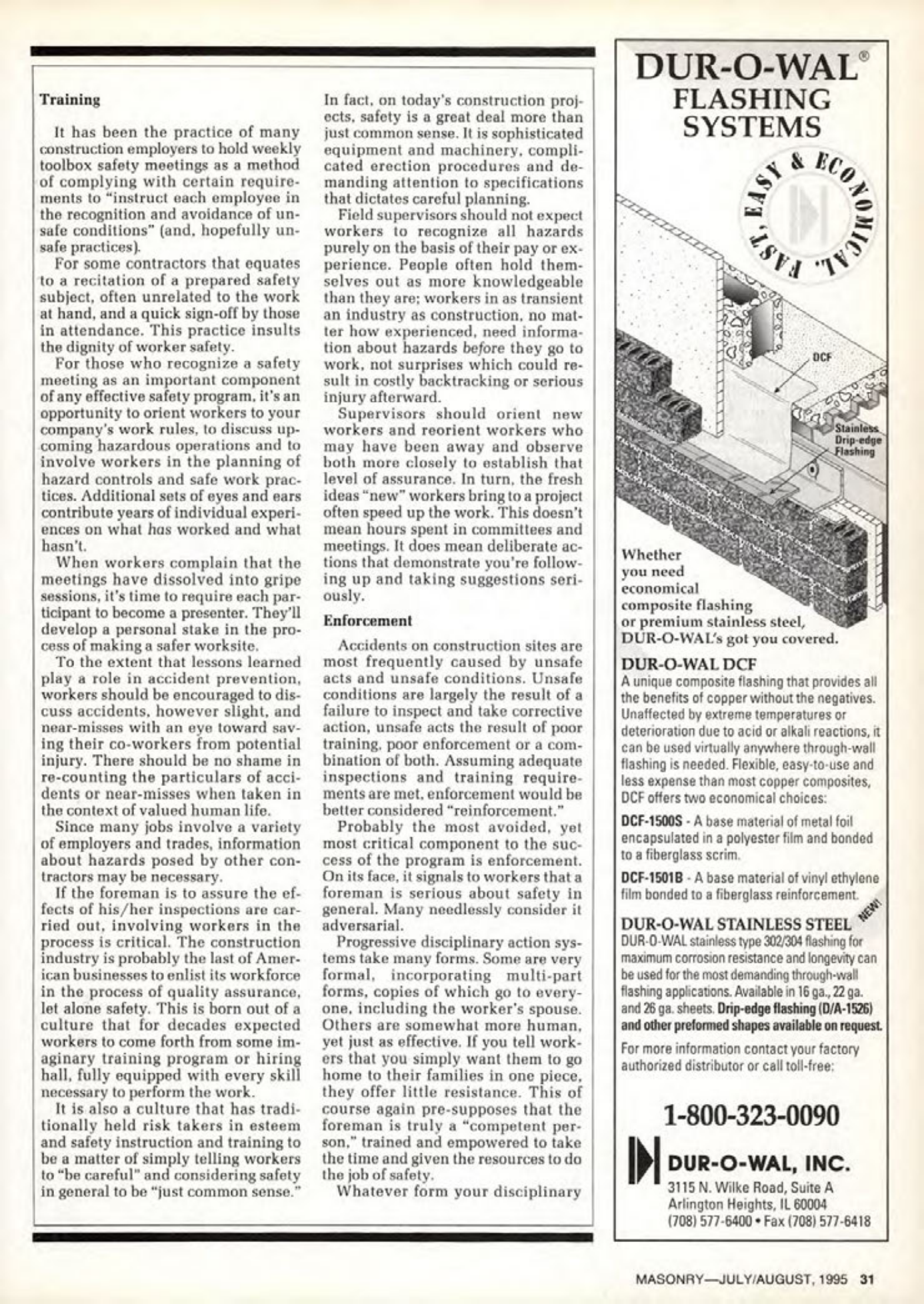 Masonry Magazine August 1995 Page. 31