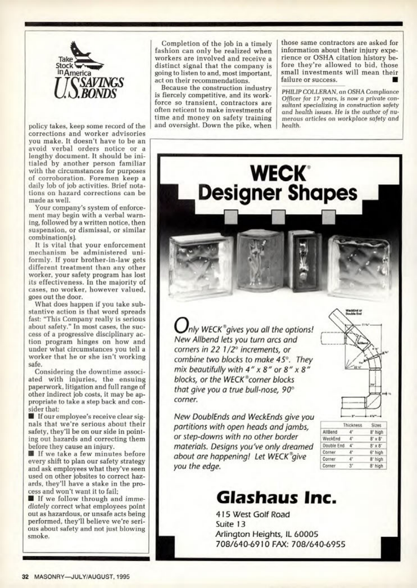 Masonry Magazine August 1995 Page. 32