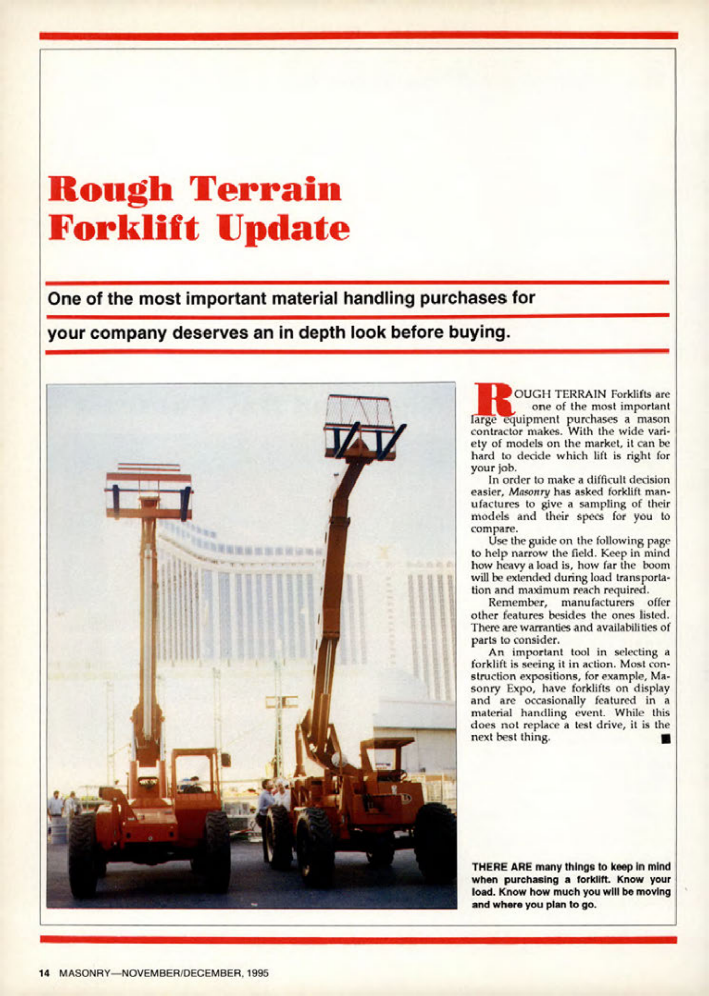 Masonry Magazine December 1995 Page. 14