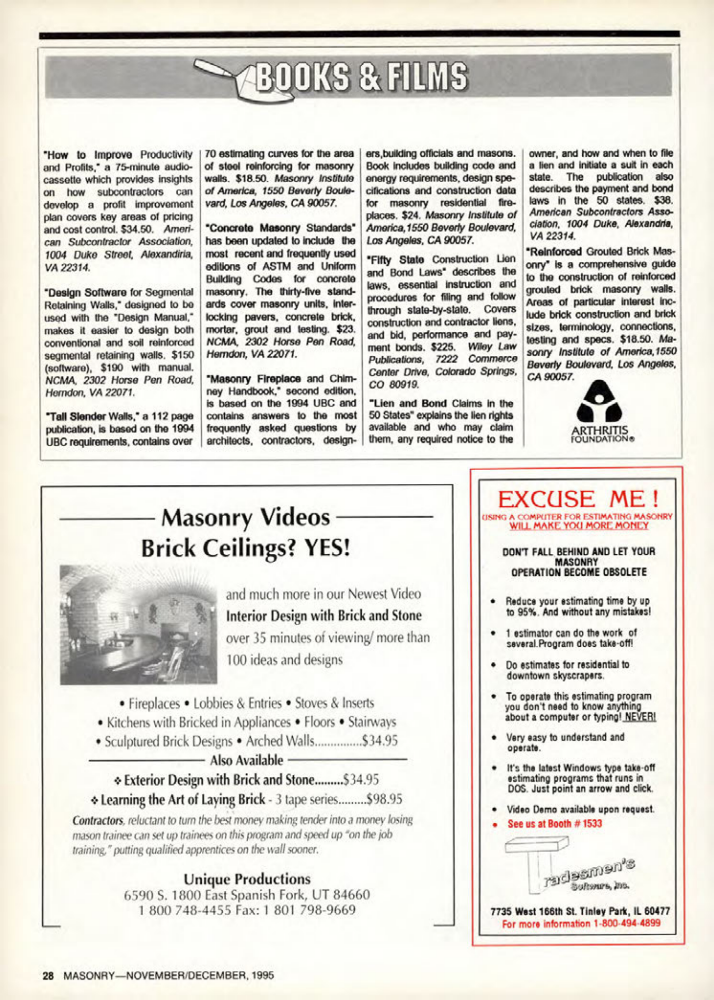 Masonry Magazine December 1995 Page. 28