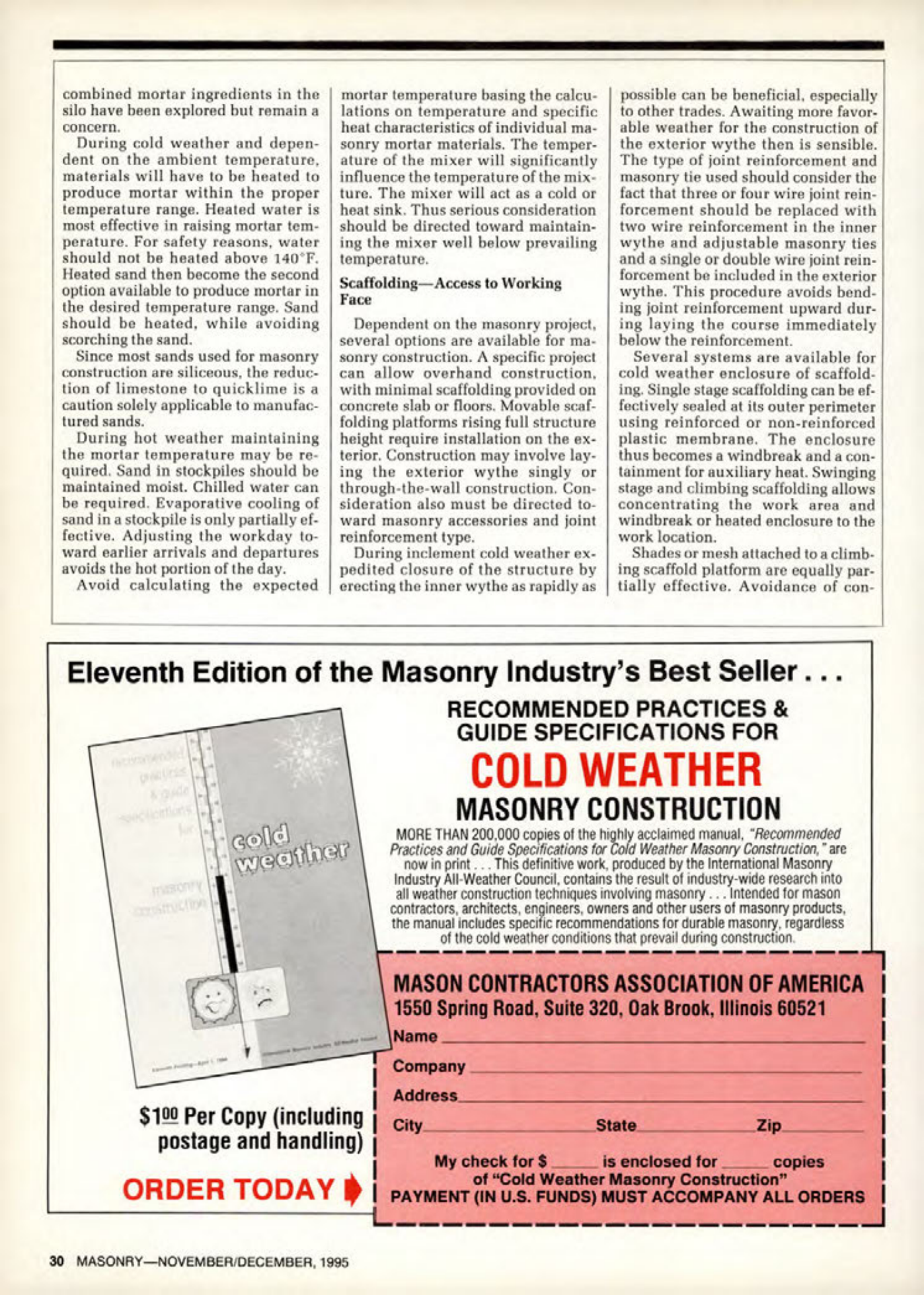 Masonry Magazine December 1995 Page. 30