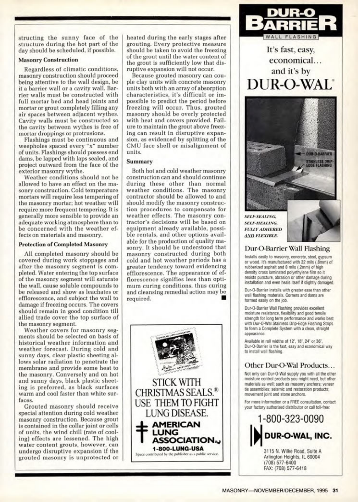 Masonry Magazine December 1995 Page. 31