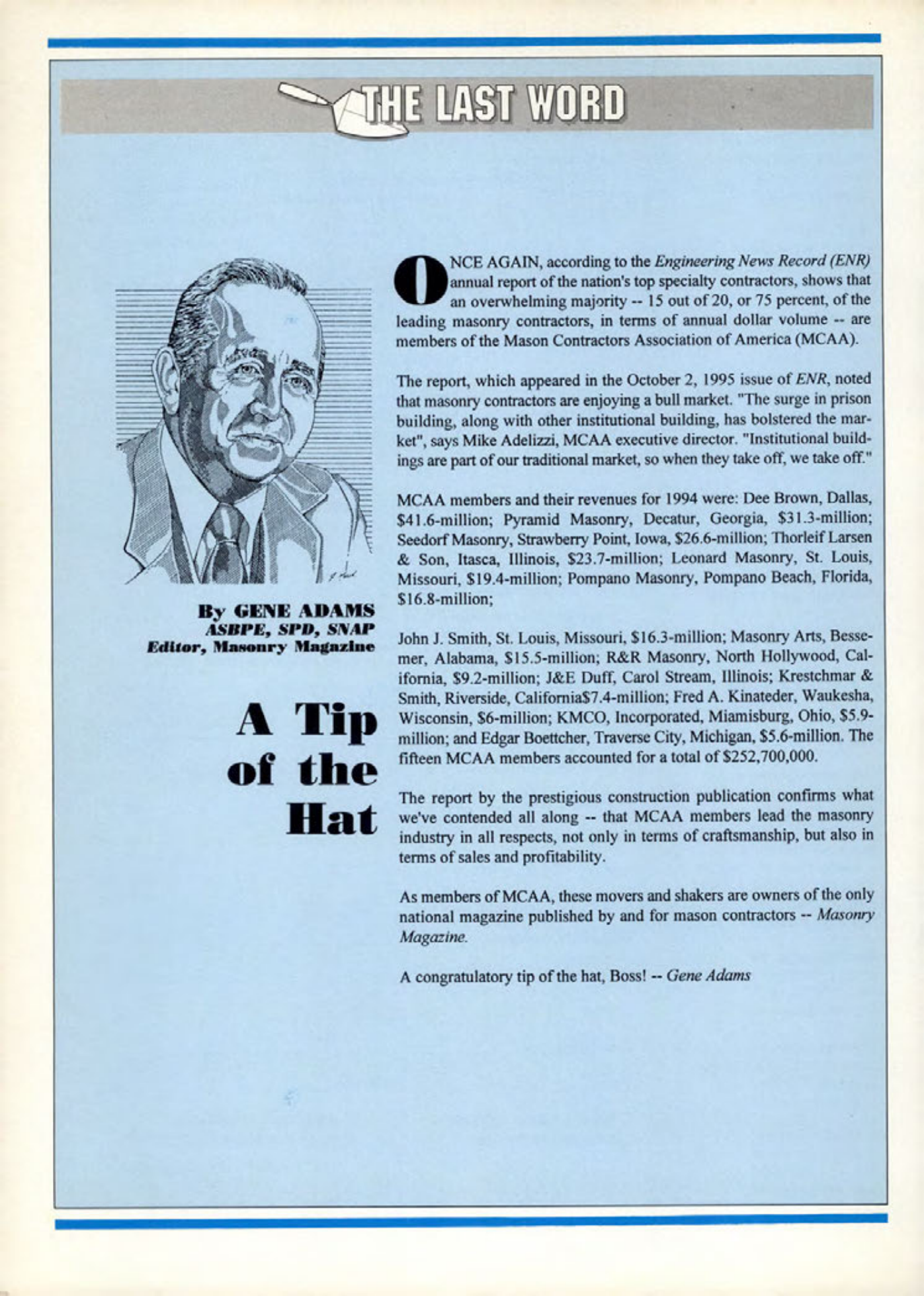 Masonry Magazine December 1995 Page. 42